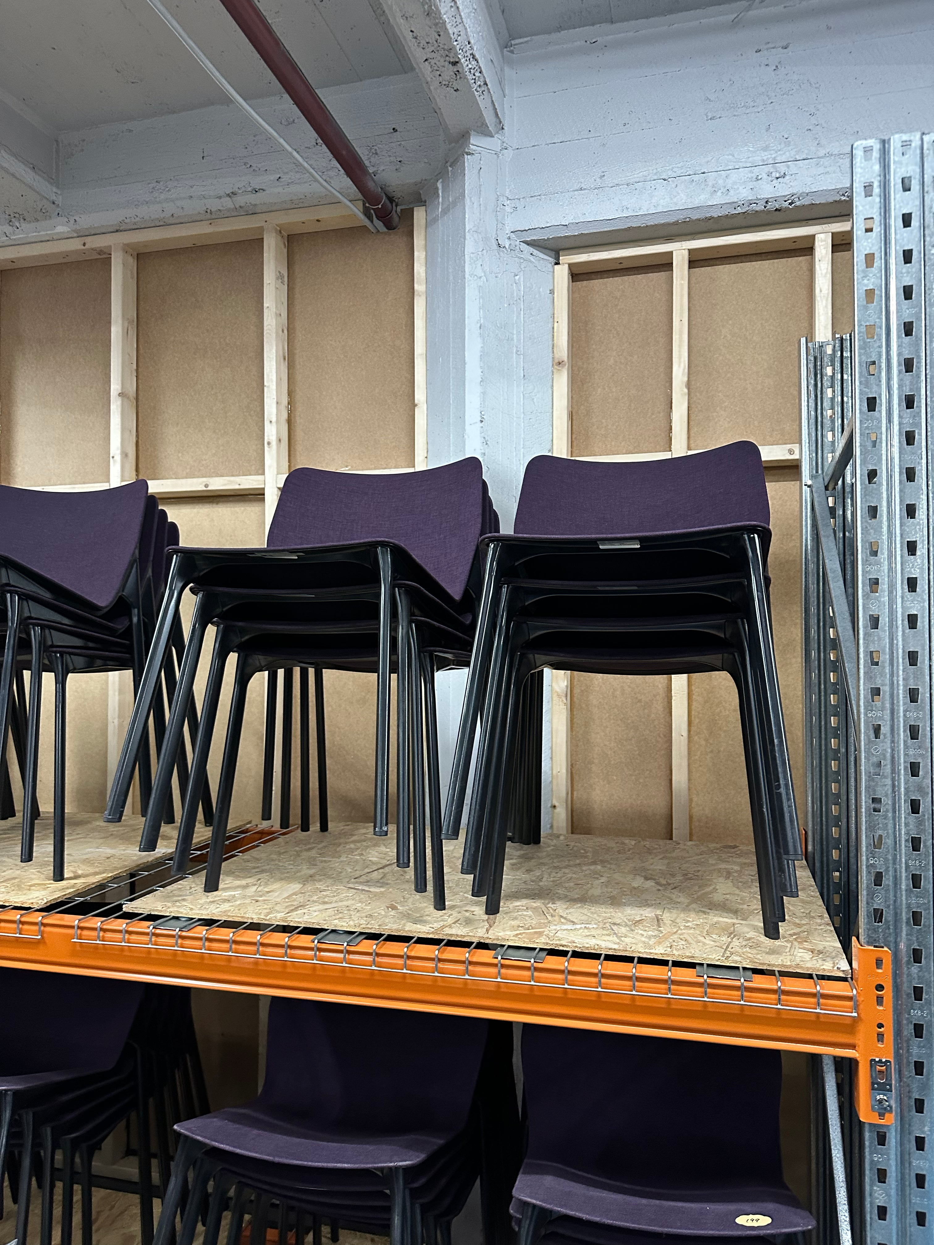 Wilkhahn Chassis Chair – Purple/Black