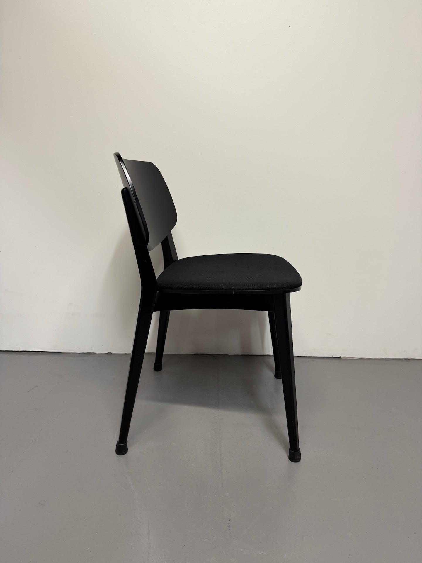 Billiani Doll 551 Dining Chair – All Black with Black Fabric Seat