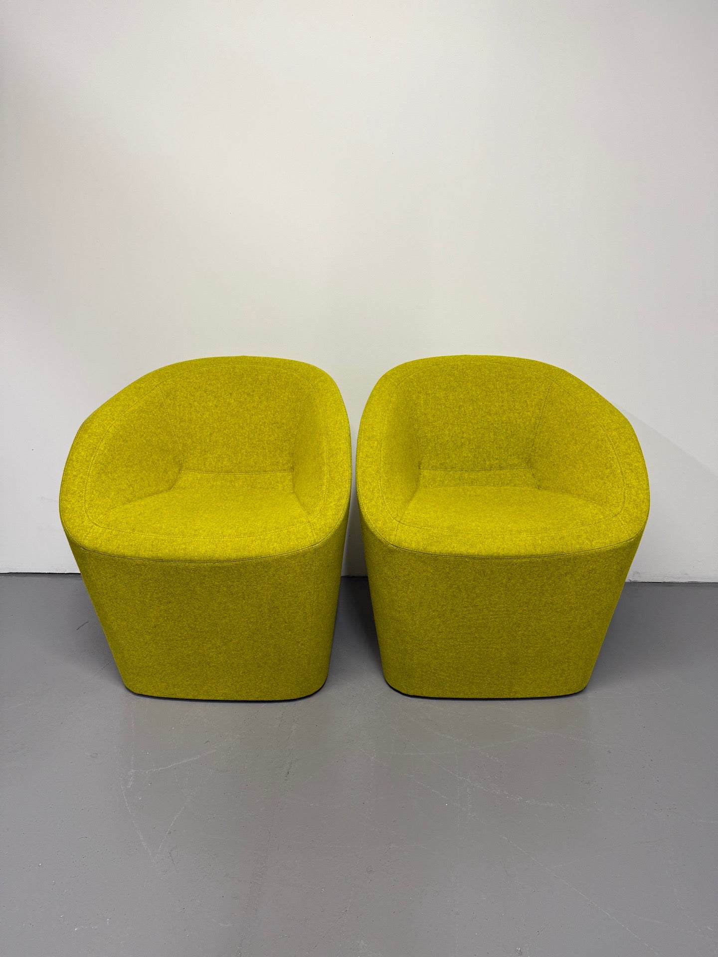 Schiavello Bloom Chair – Lime Green Upholstery