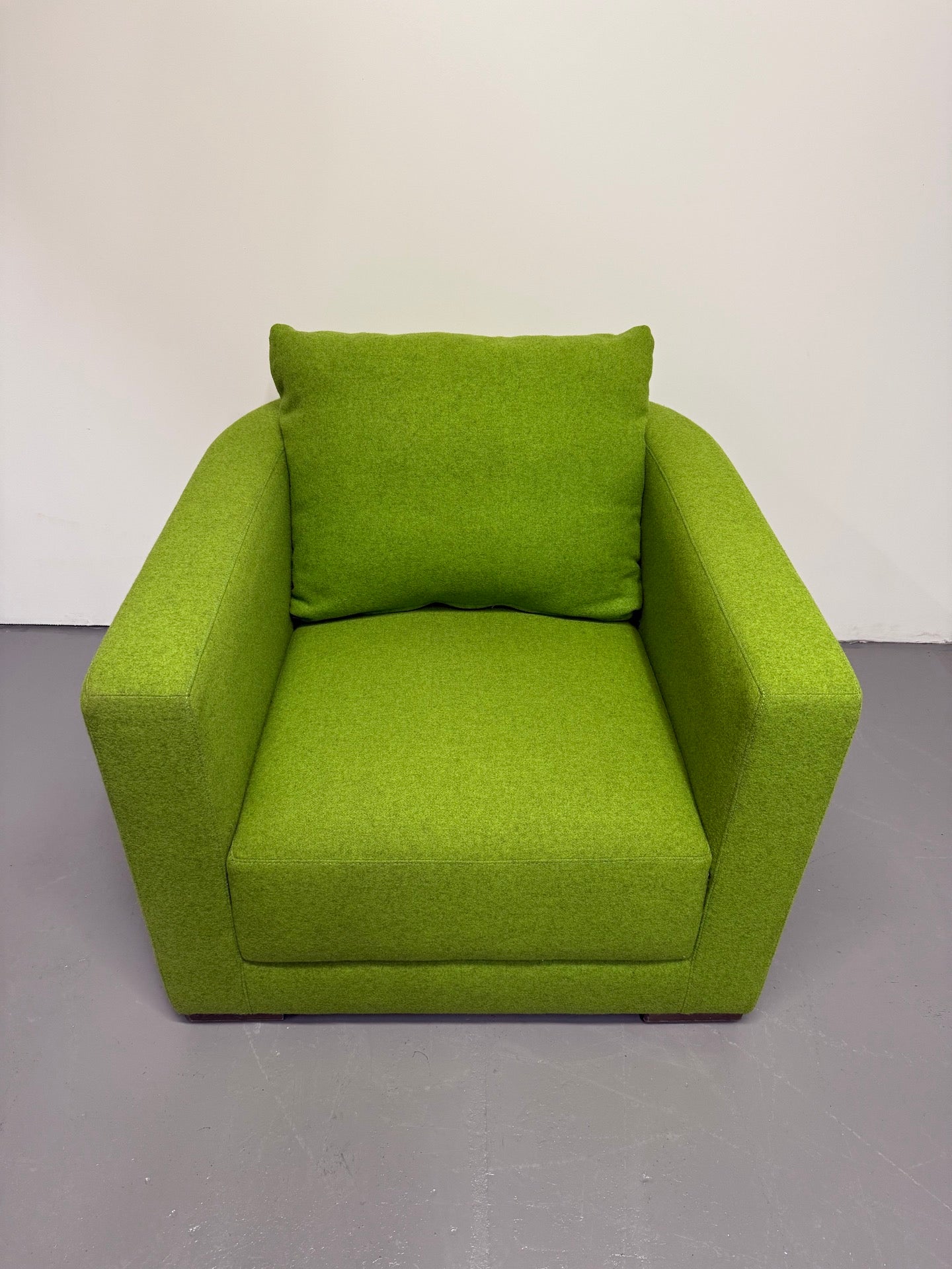 Jardan Oscar Tub Arm Chair – Lime Green Upholstery