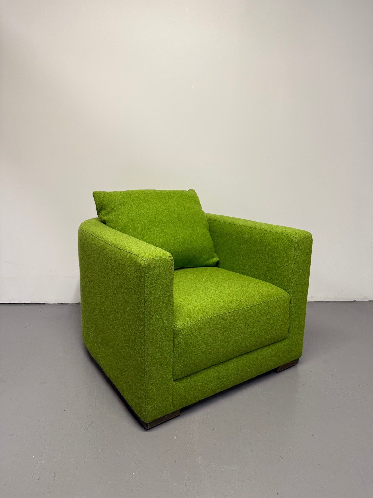 Jardan Oscar Tub Arm Chair – Lime Green Upholstery