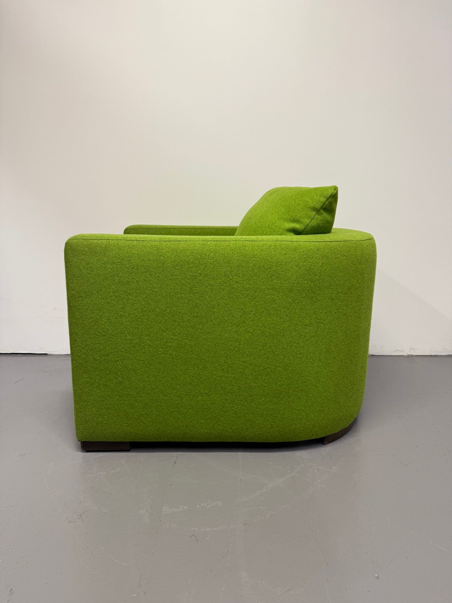Jardan Oscar Tub Arm Chair – Lime Green Upholstery