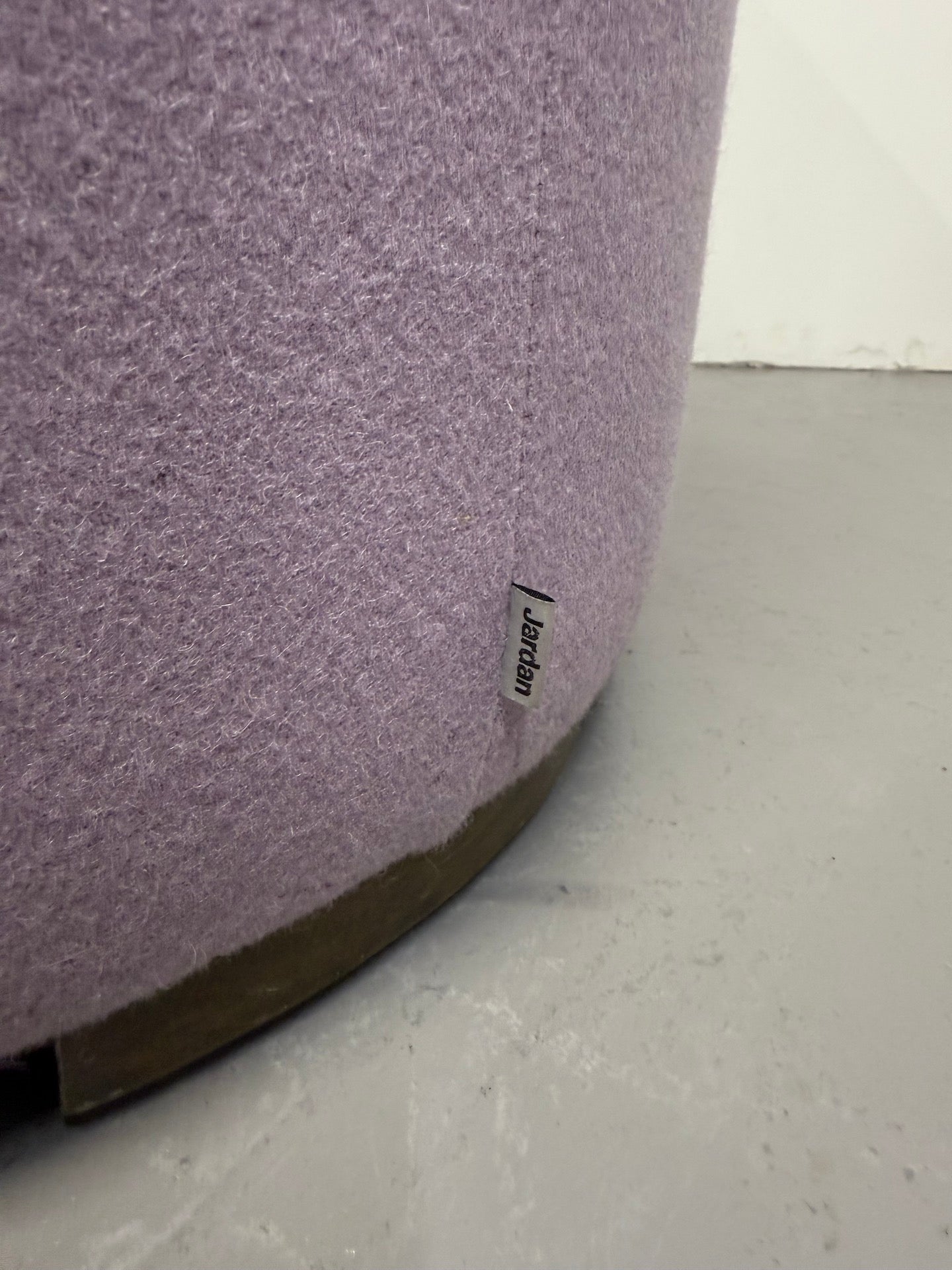 Jardan Oscar Tub Arm Chair – Purple Wool Upholstery