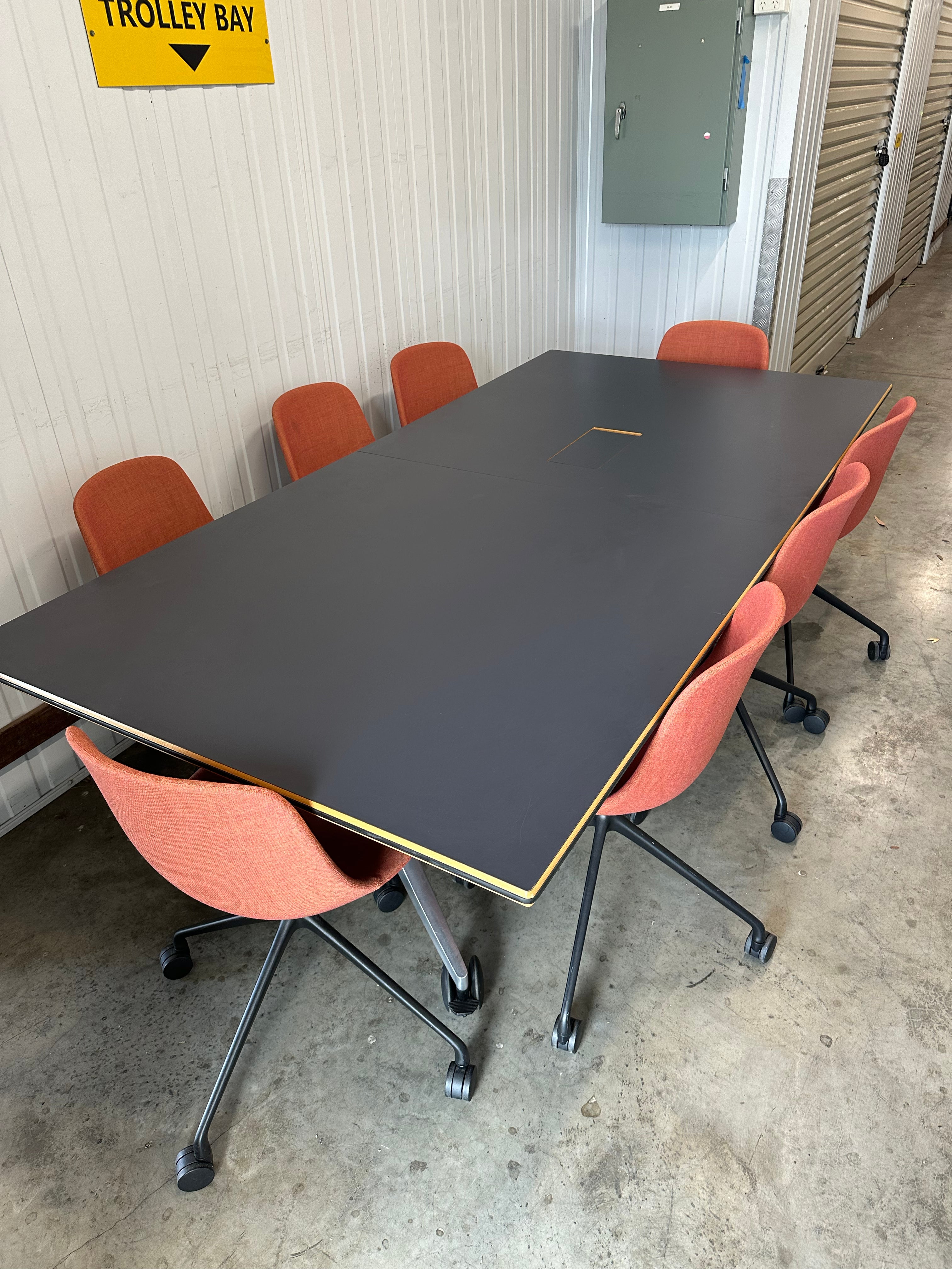 Wilkhahn Confair 440/21 Black Folding Conference Table – 2400 x 1200 mm