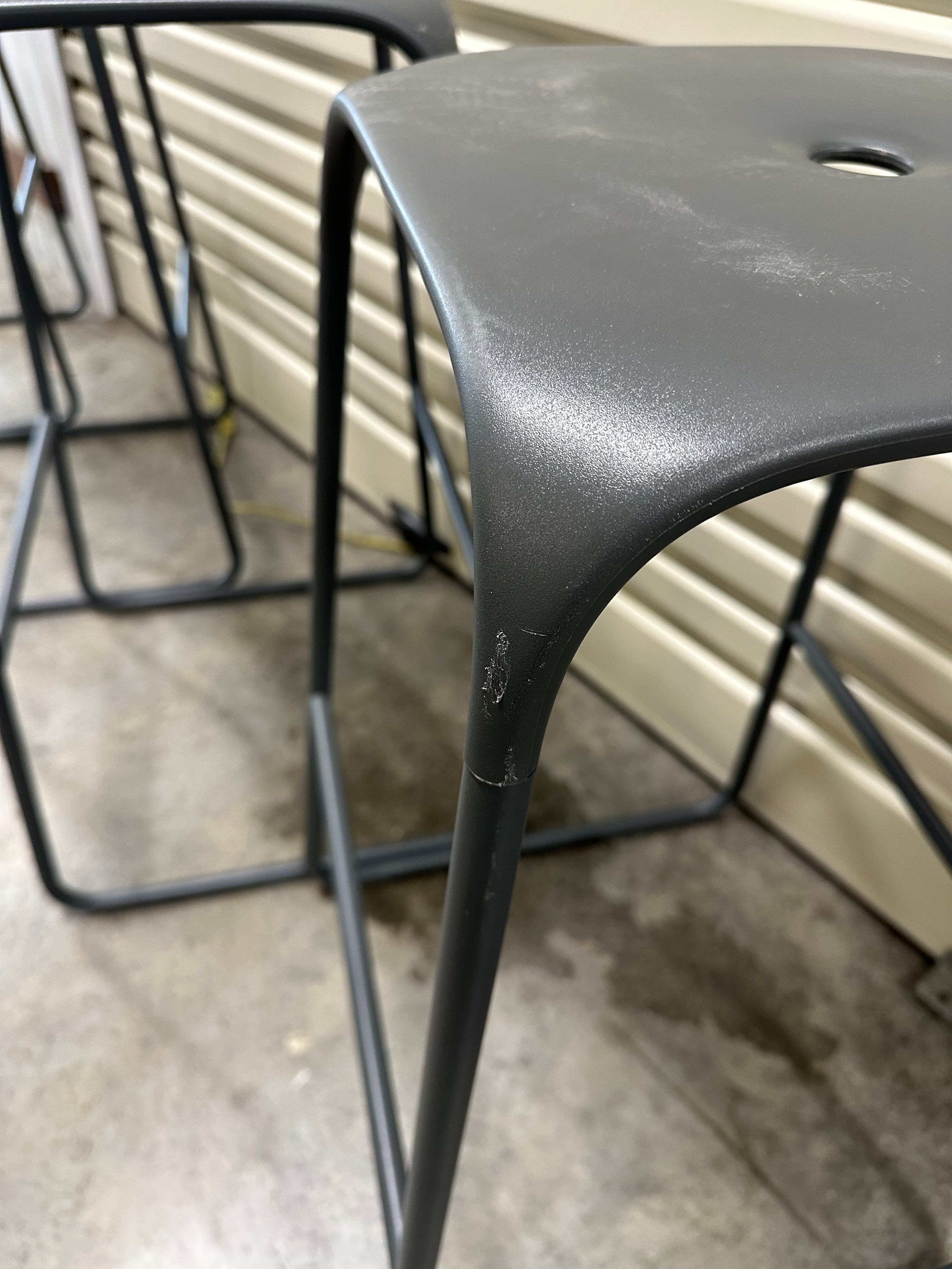 Infiniti Bobo Bar Stool designed by Fabrizio Batoni - Grey