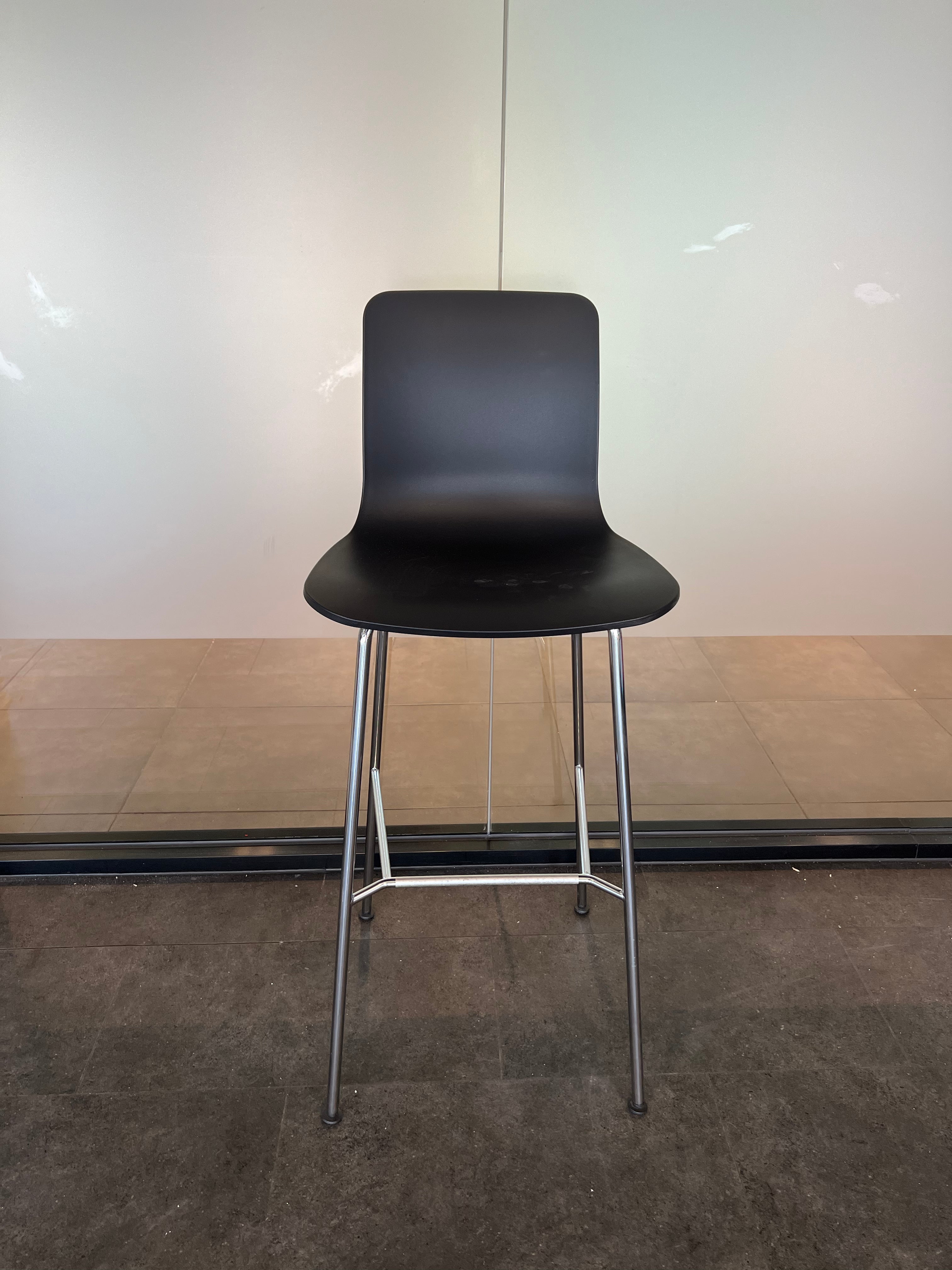 Vitra HAL RE Stool High - Black/Chrome