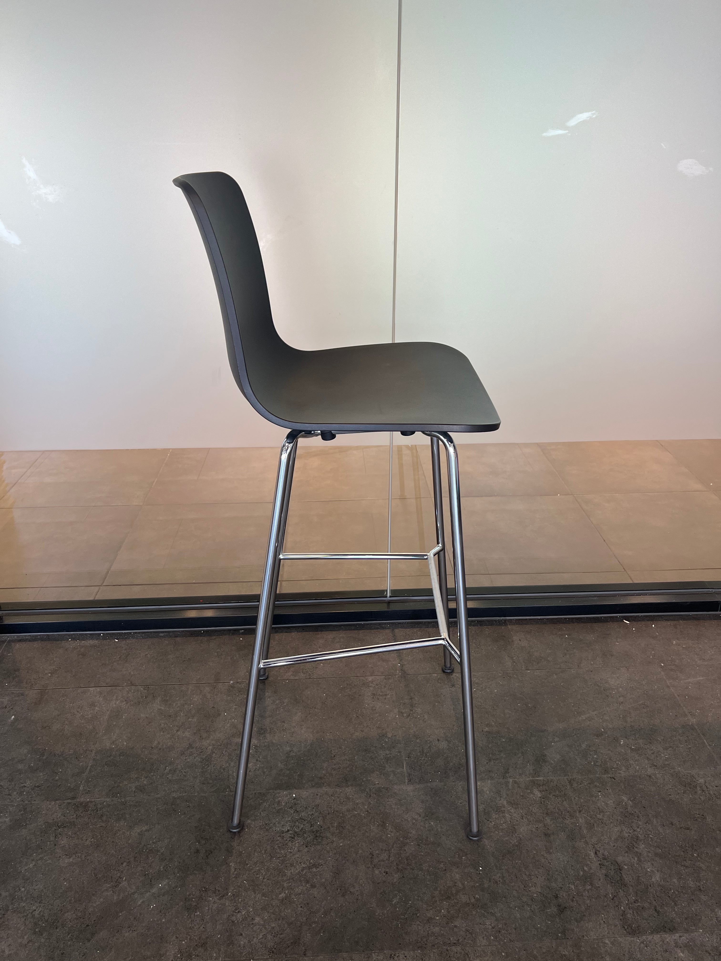 Vitra HAL RE Stool High - Black/Chrome