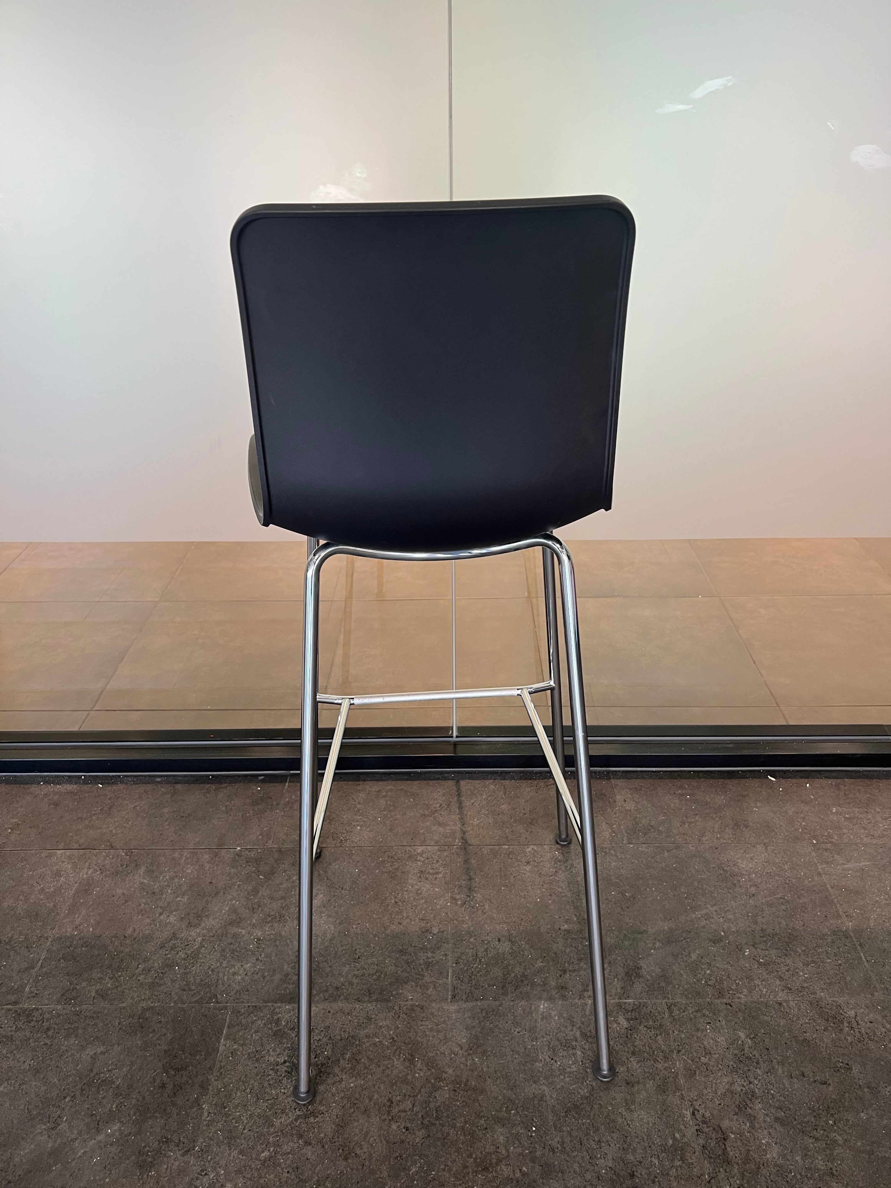 Vitra HAL RE Stool High - Black/Chrome