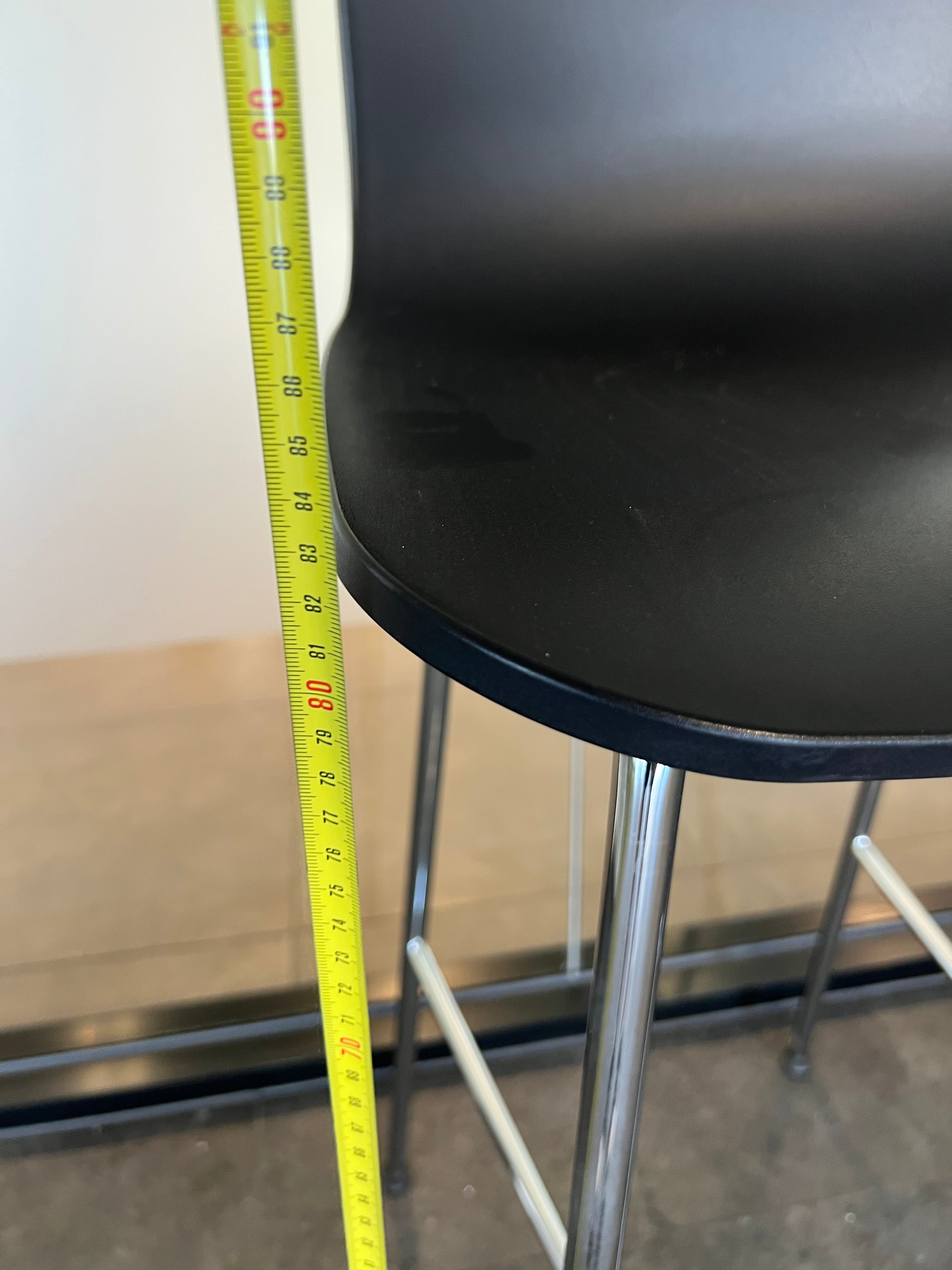 Vitra HAL RE Stool High - Black/Chrome