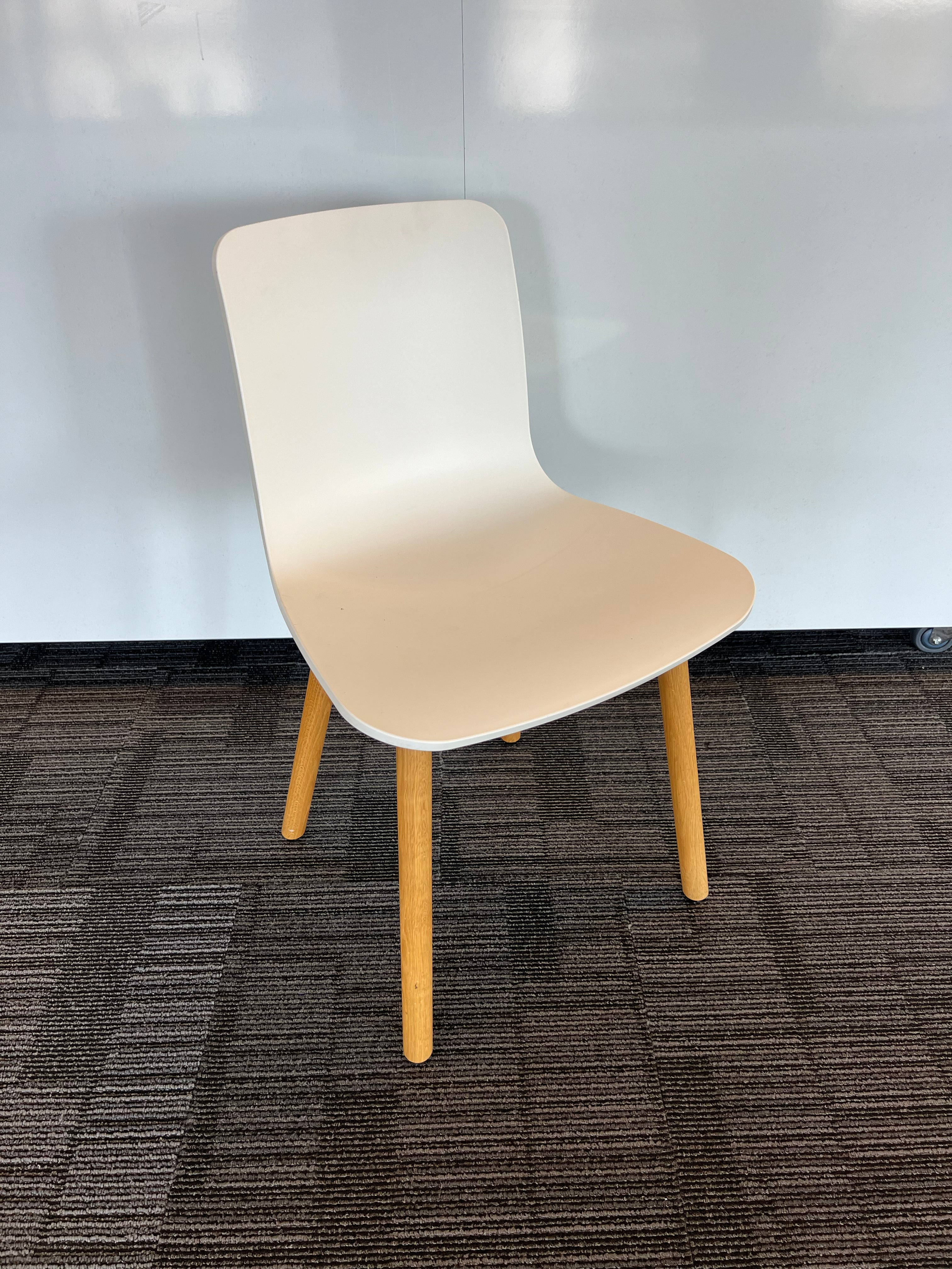 Vitra HAL Wood chair by Jasper Morrison - White