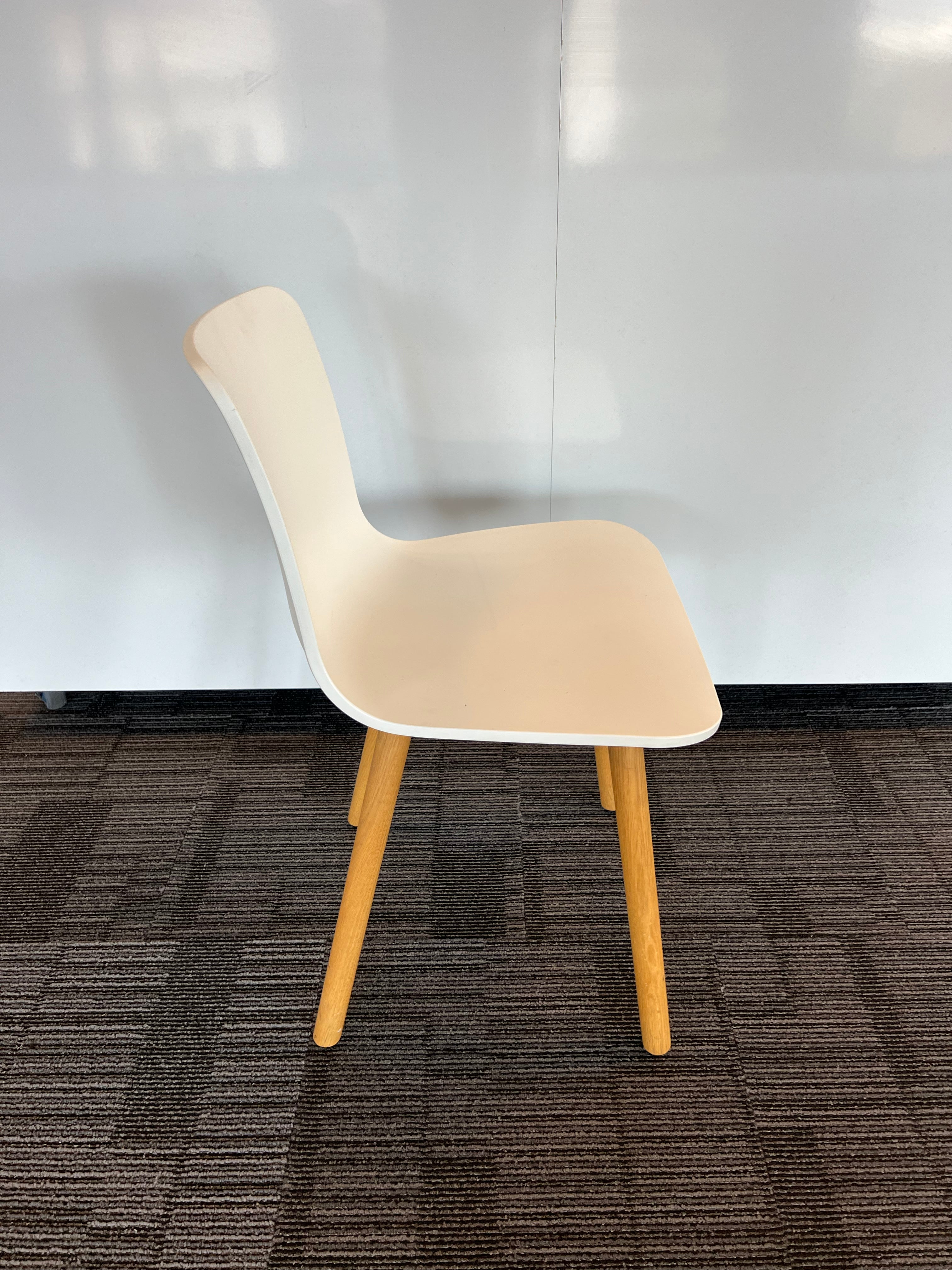 Vitra HAL Wood chair by Jasper Morrison - White