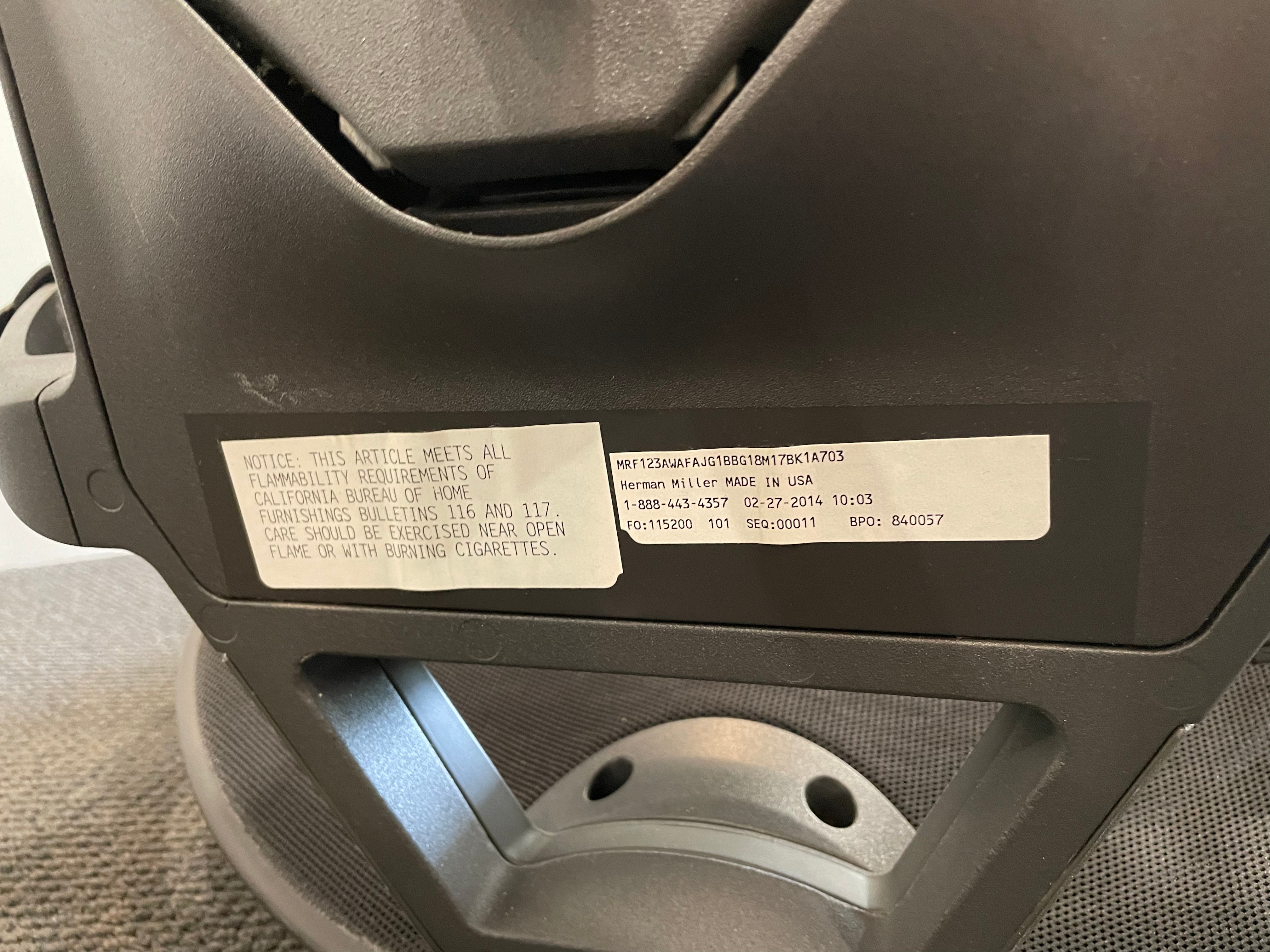 Herman Miller Mirra 2 with Armrest