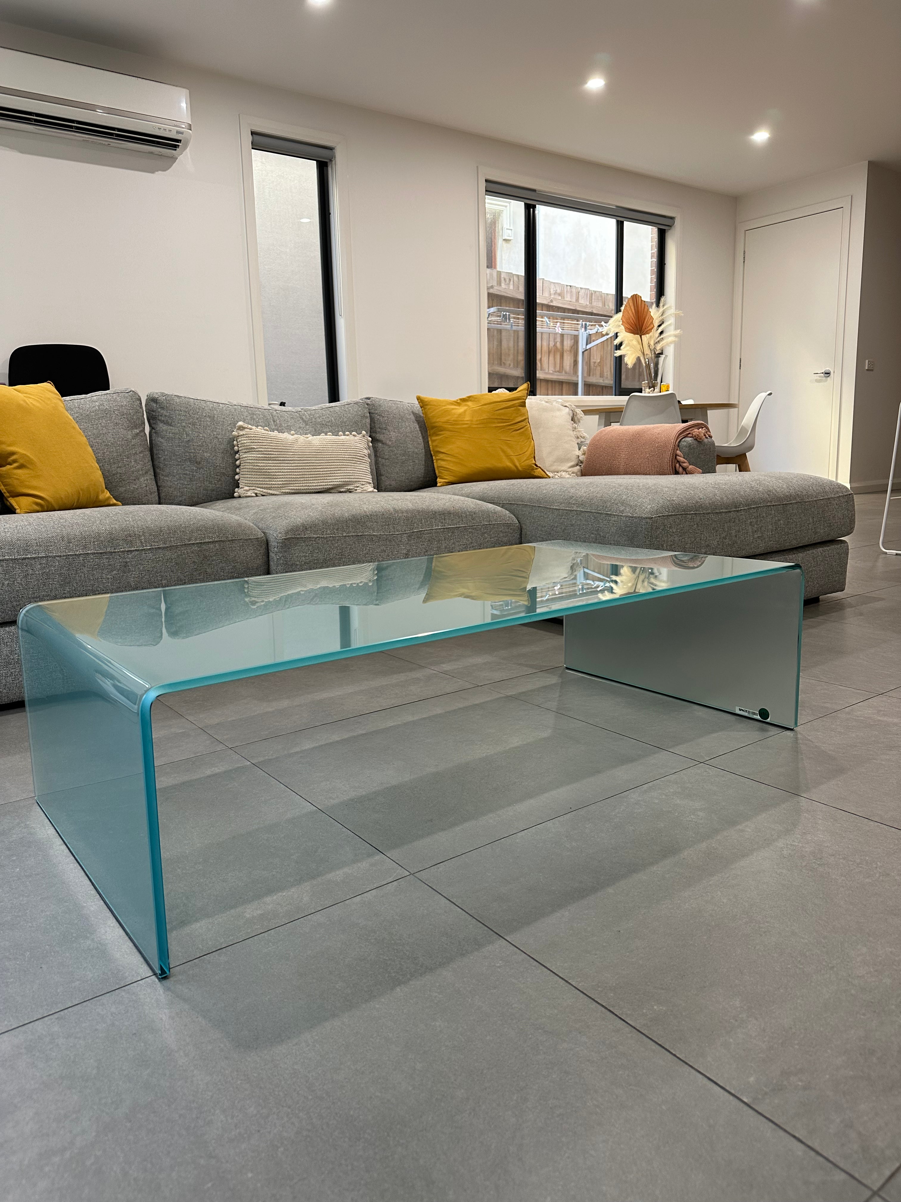 Fiam Rialto Coffee Table Waterfall glass table by Angelo Cortesi RRP $3600