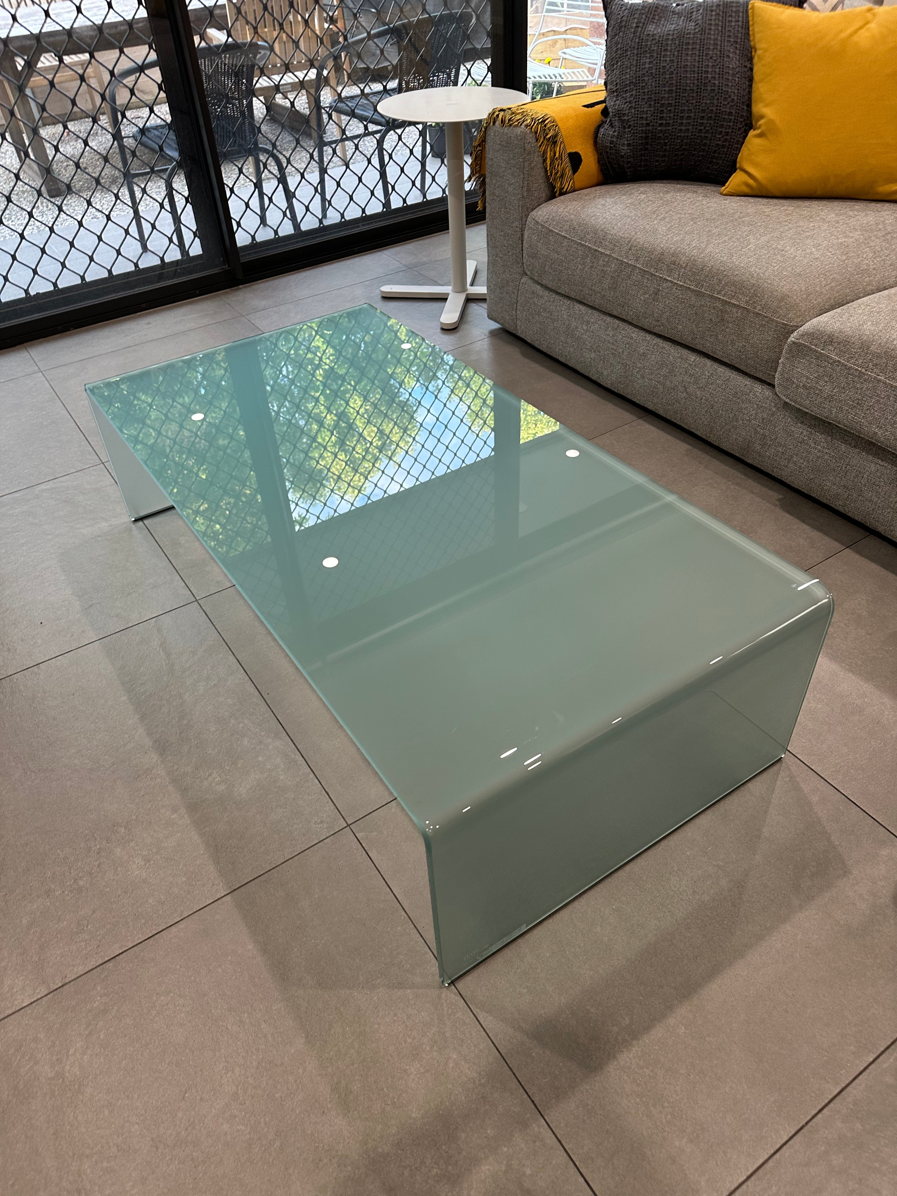 Fiam Rialto Coffee Table Waterfall glass table by Angelo Cortesi RRP $3600