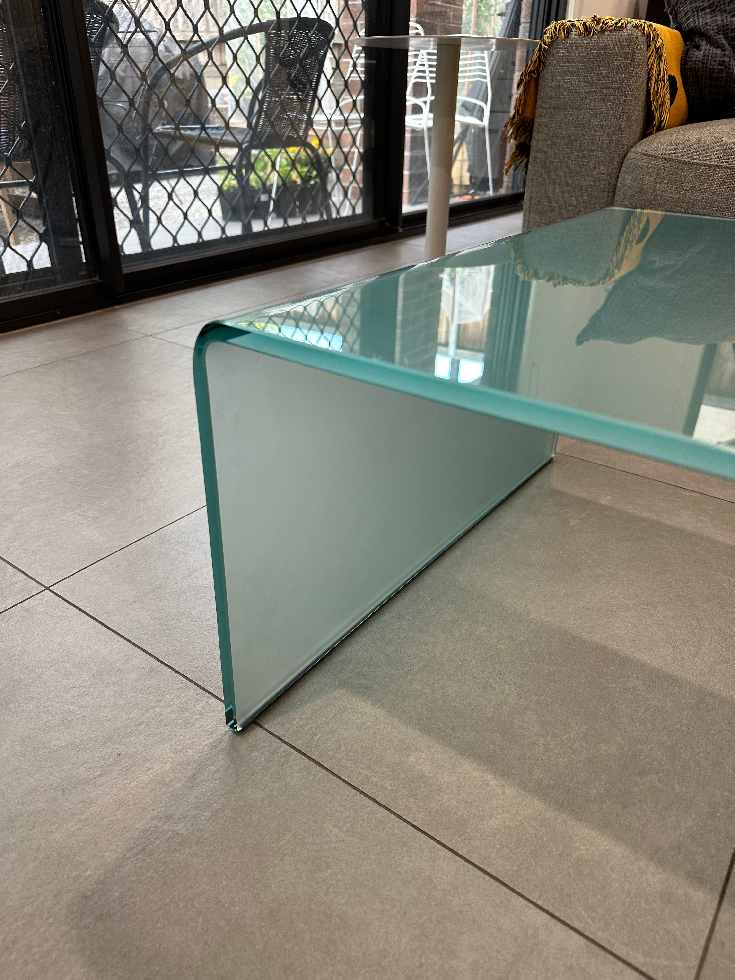 Fiam Rialto Coffee Table Waterfall glass table by Angelo Cortesi RRP $3600