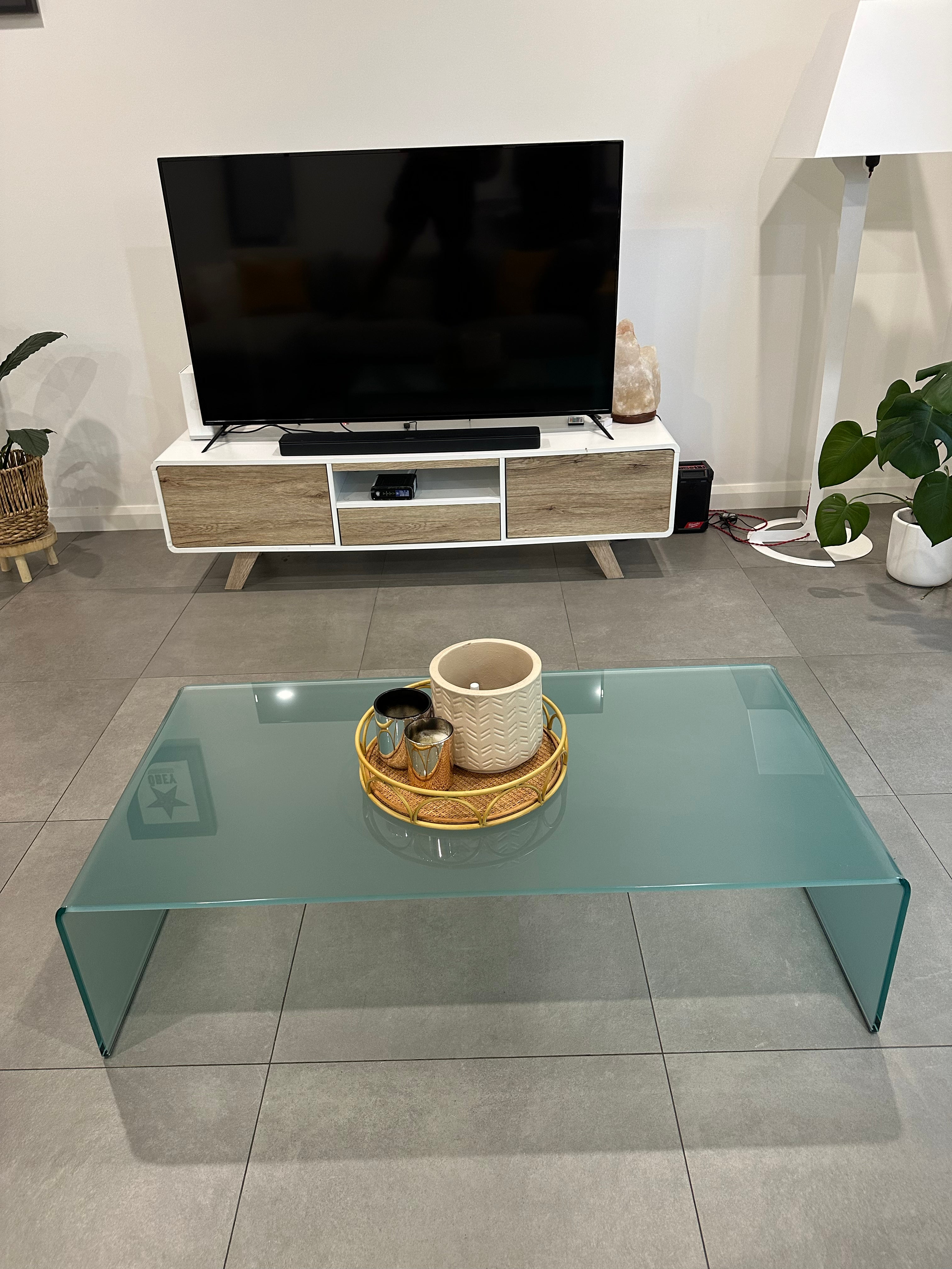 Fiam Rialto Coffee Table Waterfall glass table by Angelo Cortesi RRP $3600