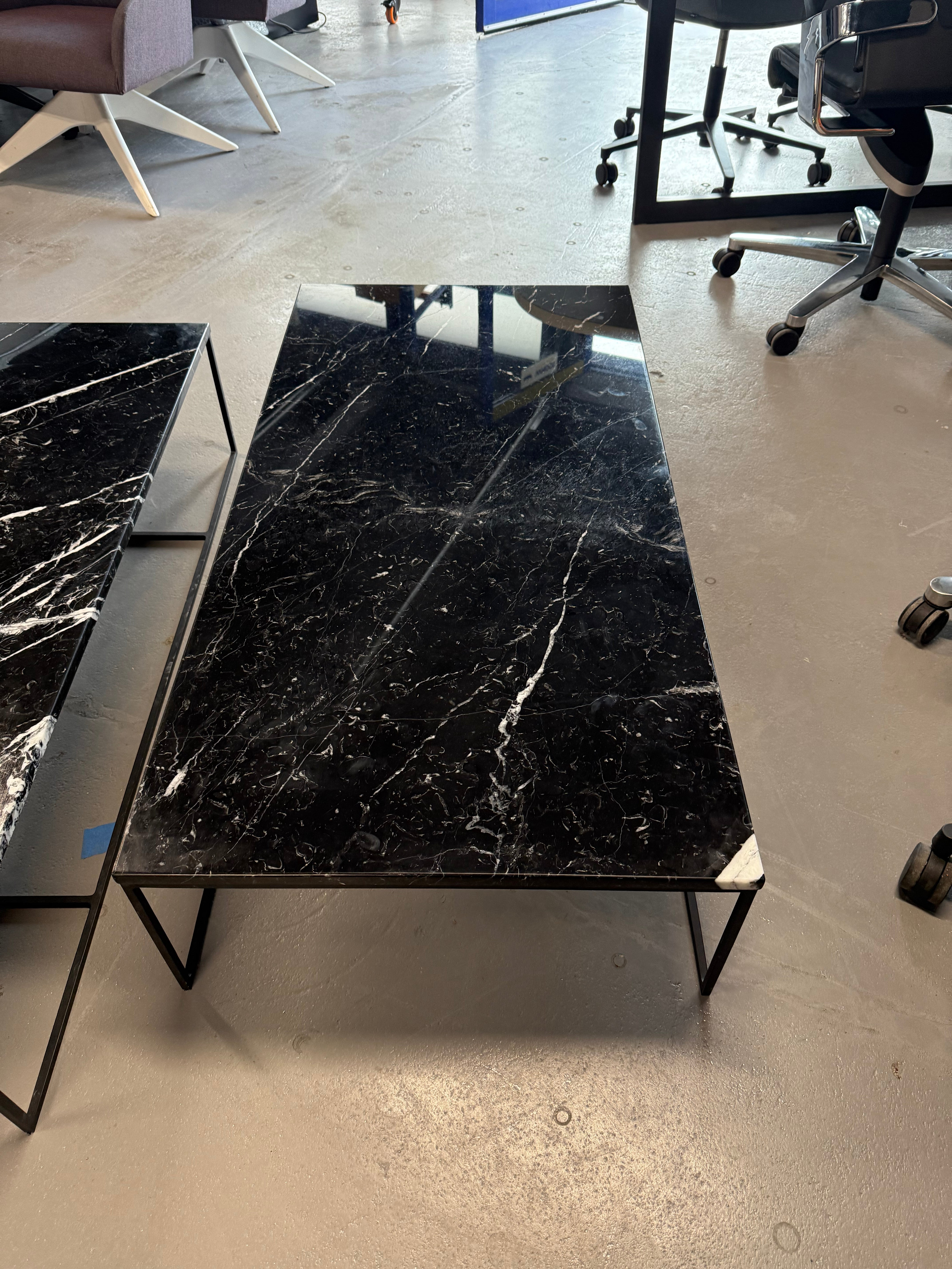 Minotti Calder Coffee Table – Marble Top / Metal Base