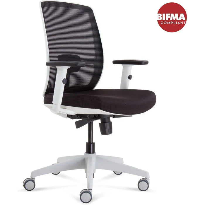 Luminous Promesh White Frame Chair