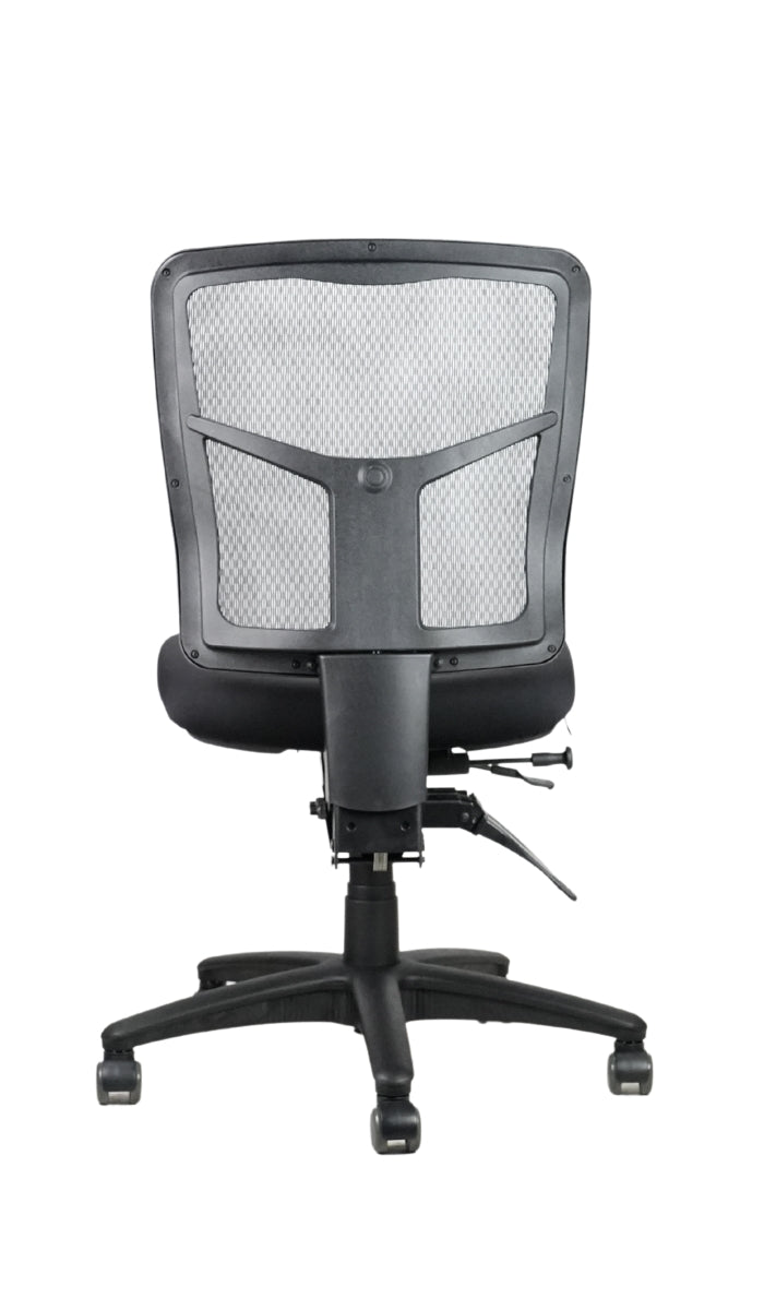 Stateline Mirae Medium Back Mesh Operator Chair - Black Fabric