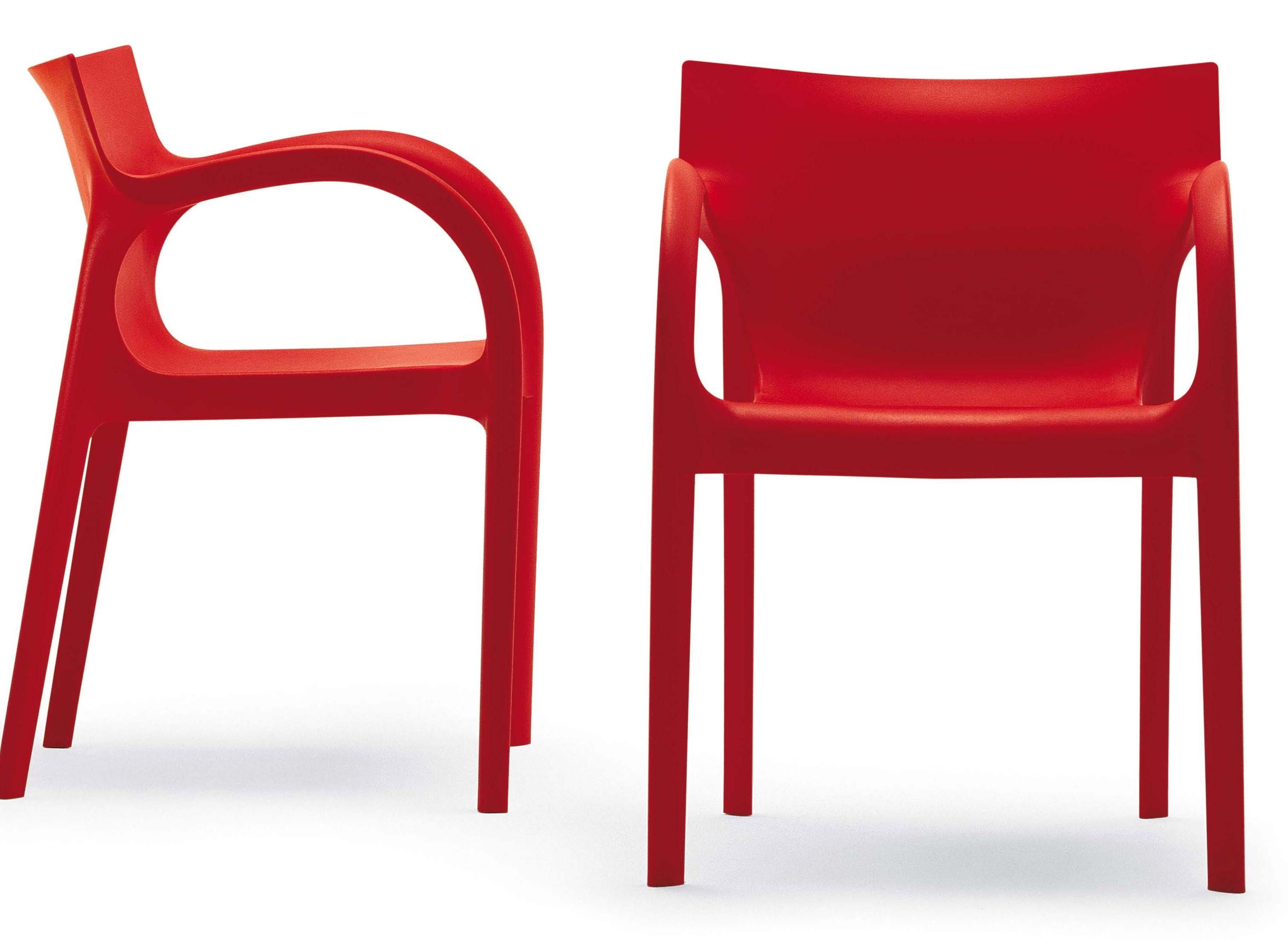 Segis Poppy Star Outdoor Chair – Red (4-Leg Base)