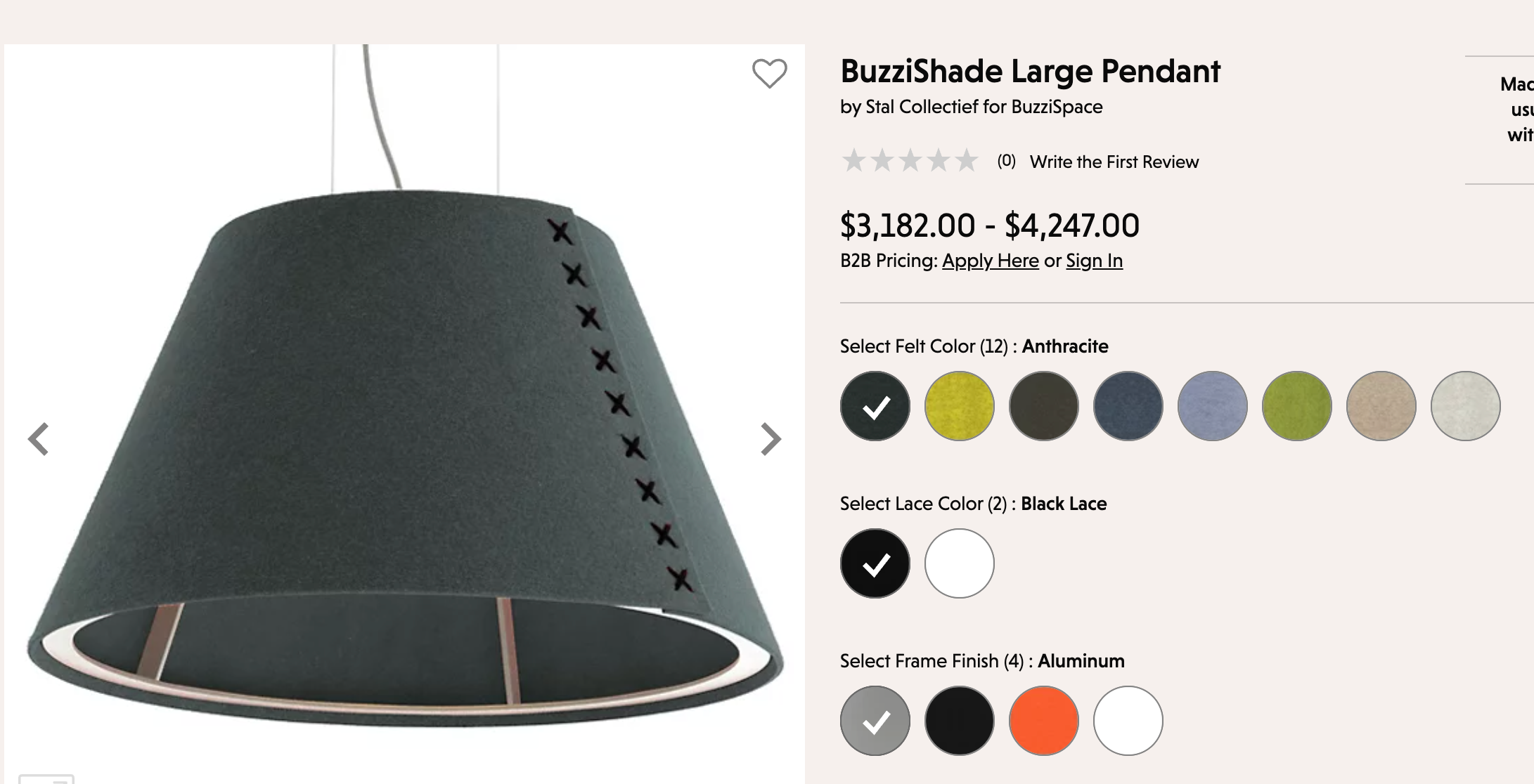 BuzziShade by BuzziSpace – Modern Acoustic Pendant Light