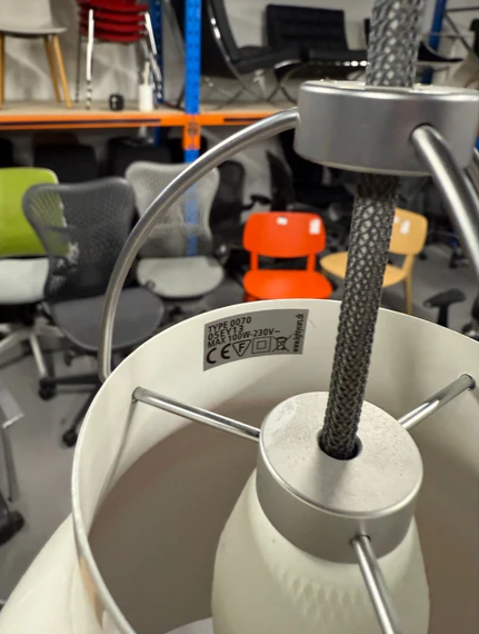 Authentic Fritz Hansen Caravaggio Pendant P3 - White