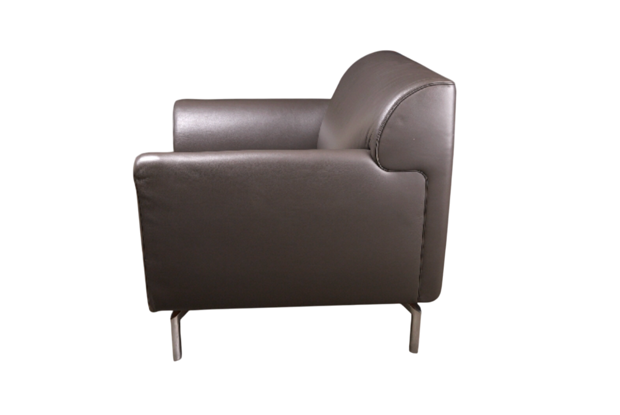 Poltrona Frau Square Leather Armchair