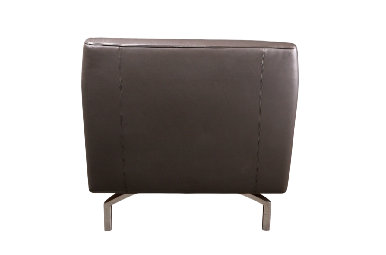 Poltrona Frau Square Leather Armchair