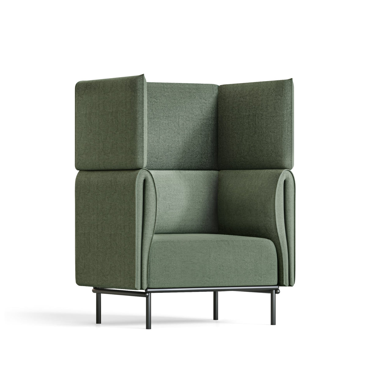 High Back Lounge Chair – Olive