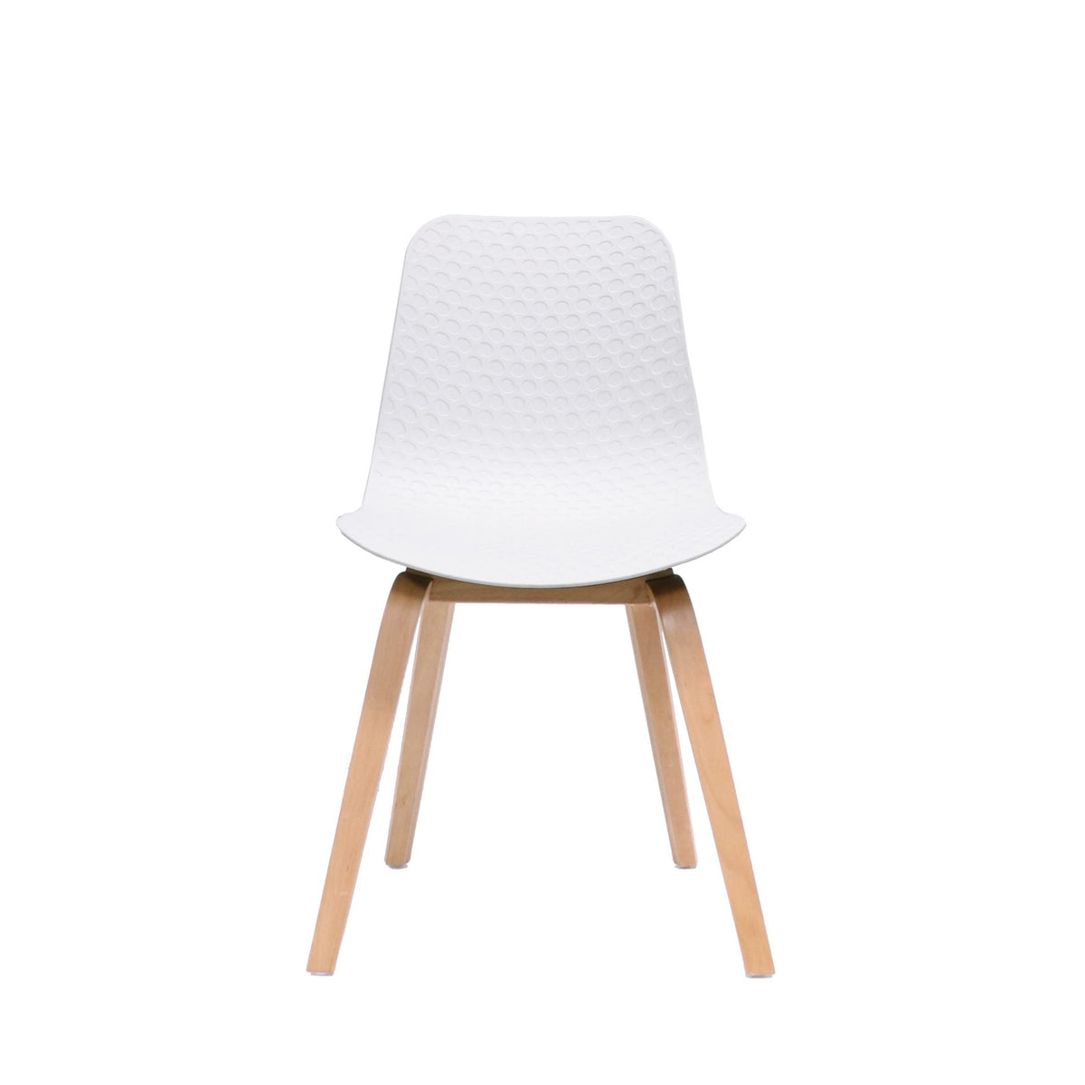 Patterned Shell Chair – Black or Light Oak Base – view 4 – new