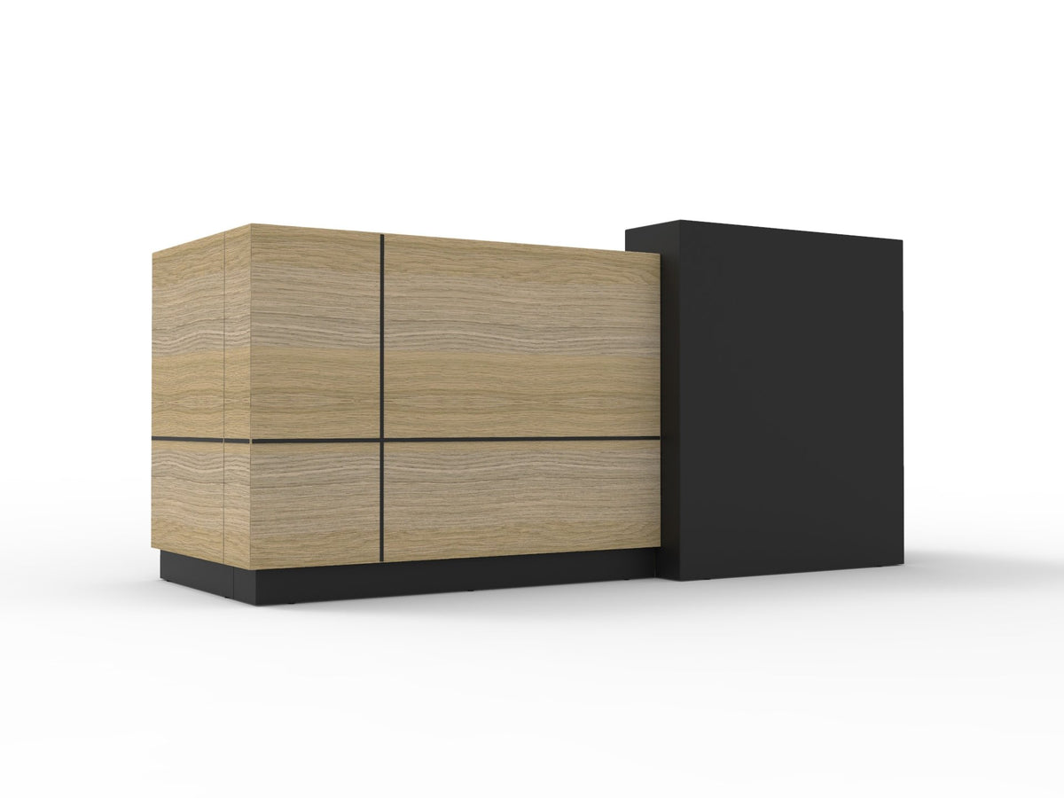 Sempre Reception Counter – 2400 Oak, Feature Module – view 1 – new