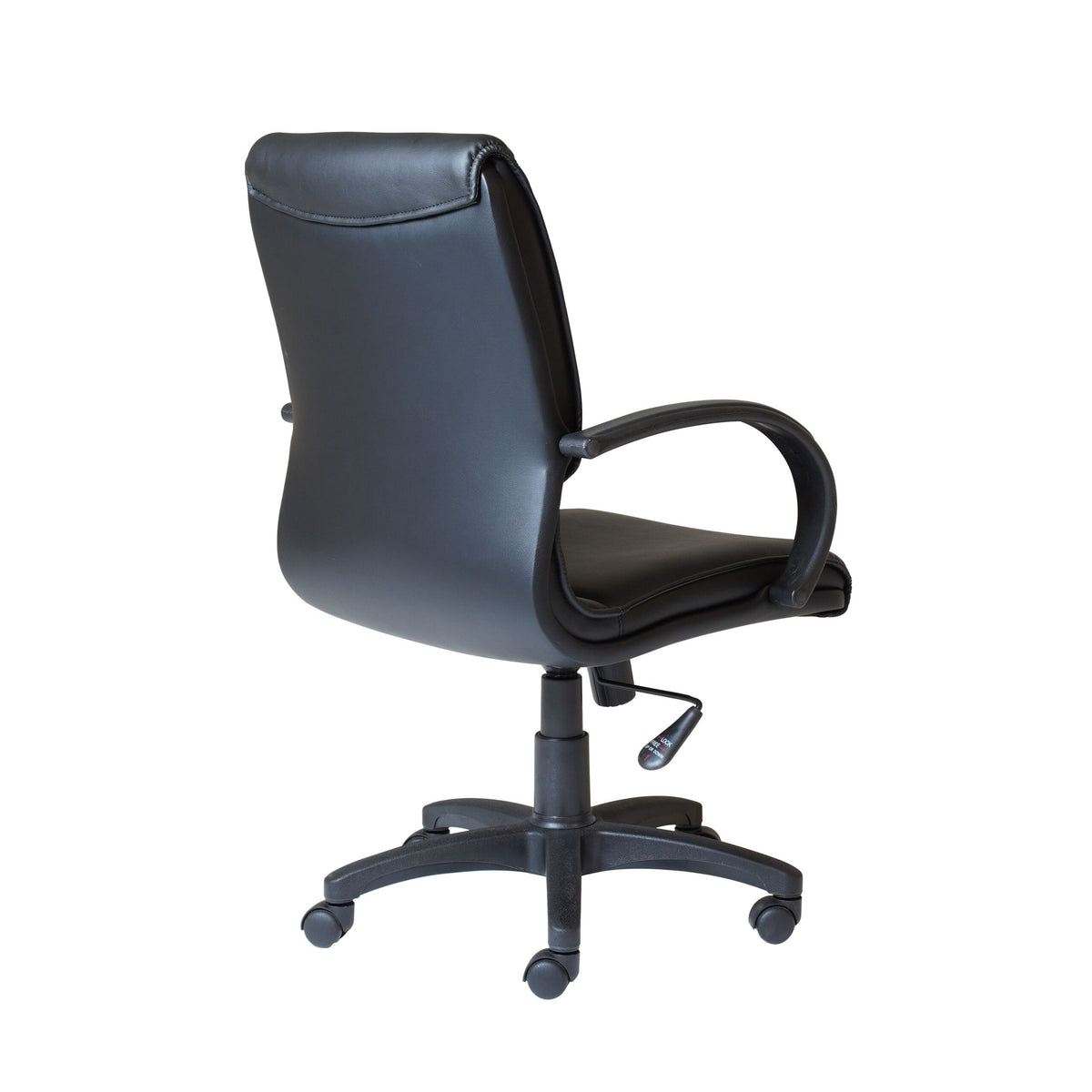 Medium Back Executive Chair – Black PU, Black Base – view 5 – new
