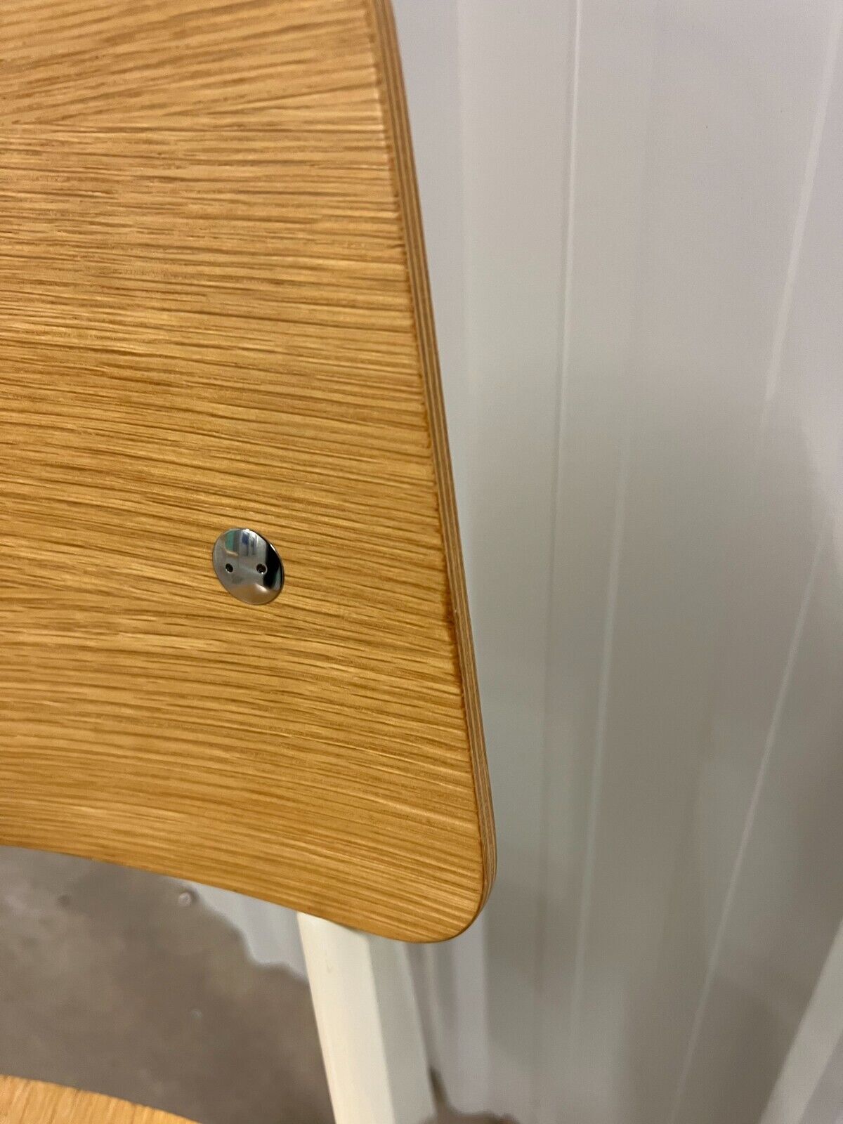 Jean Prouvé Standard Chair for Vitra – Natural Oak, White Metal