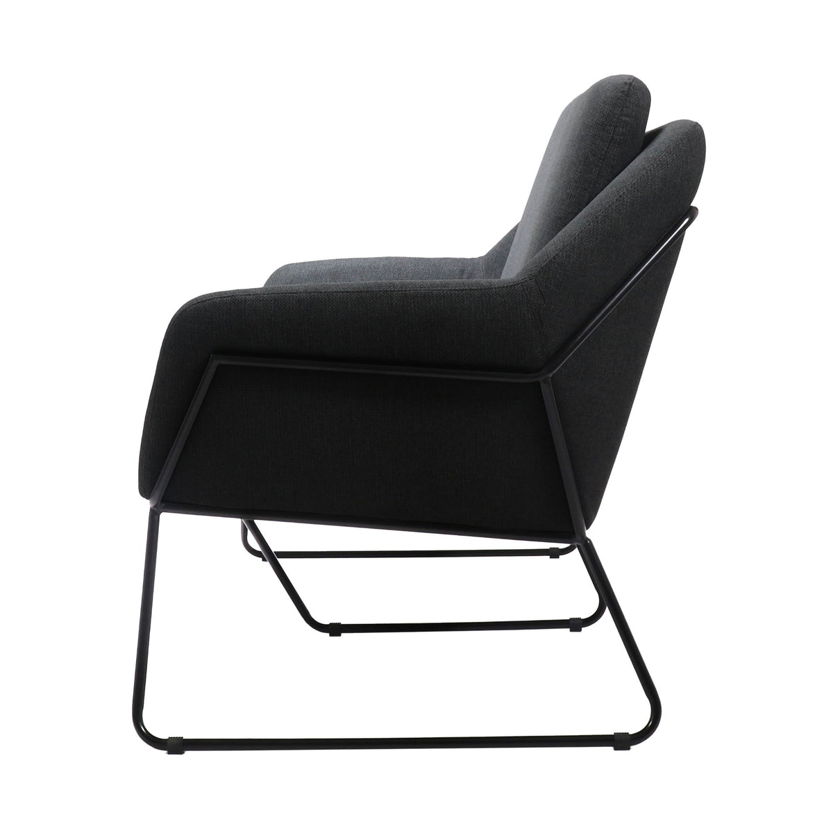 Two Seater Lounge – Black Steel Frame