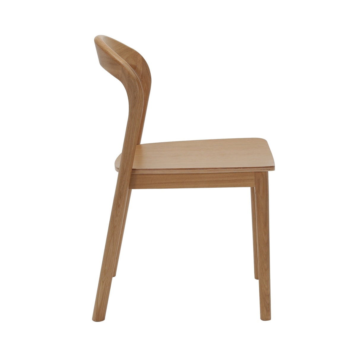 American Oak Dining Chair – Natural Finish, High Back – view 3 – new