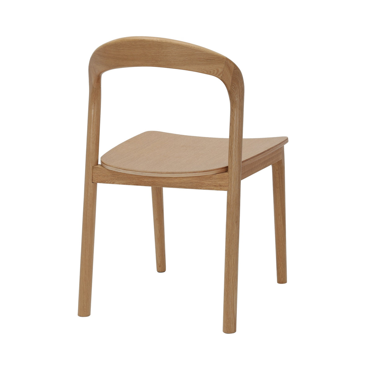 American Oak Dining Chair – Natural Finish, High Back – view 4 – new