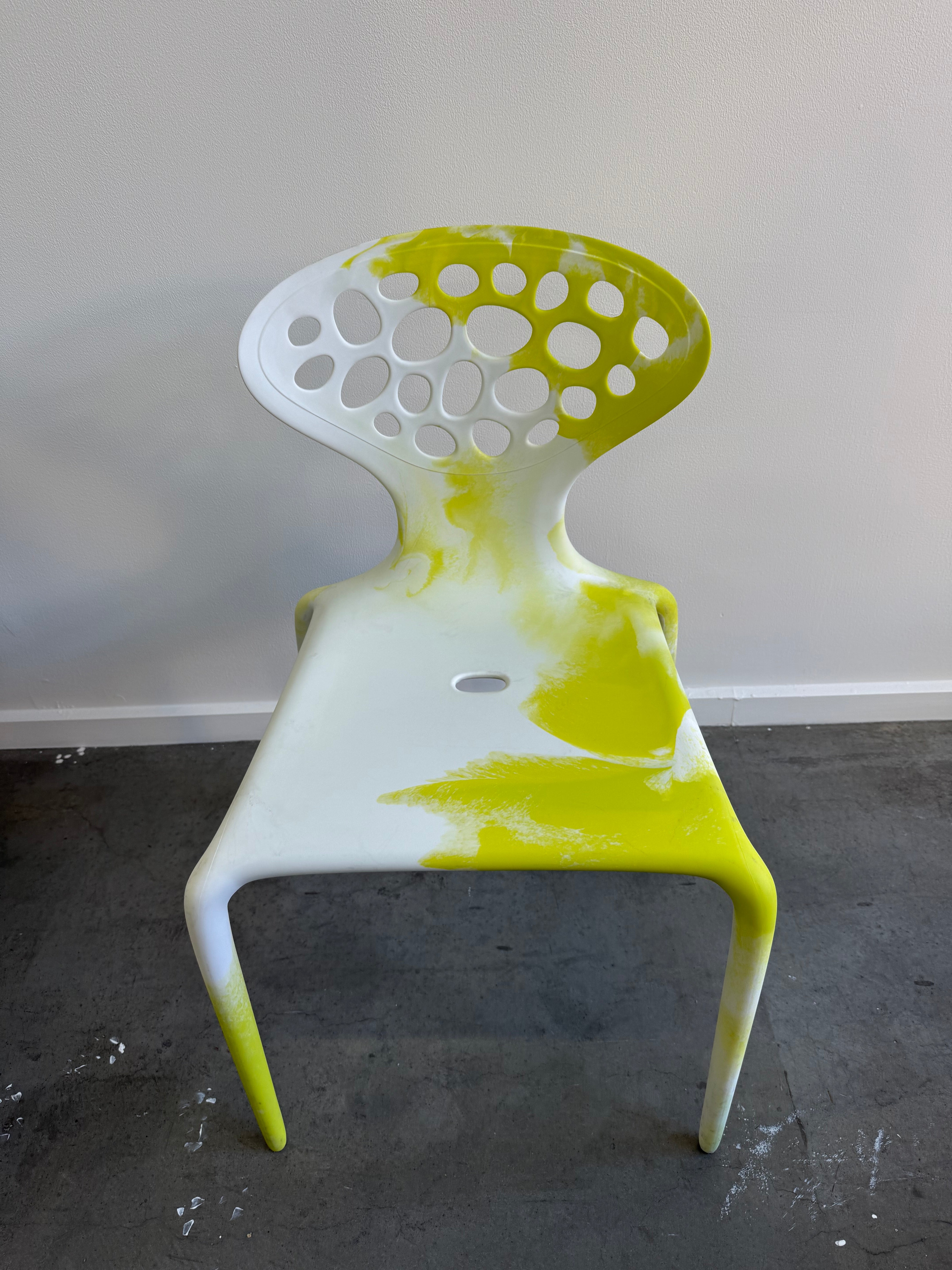 Moroso Supernatural Chair by Ross Lovegrove – Bi-Colour White/Yellow (2005)