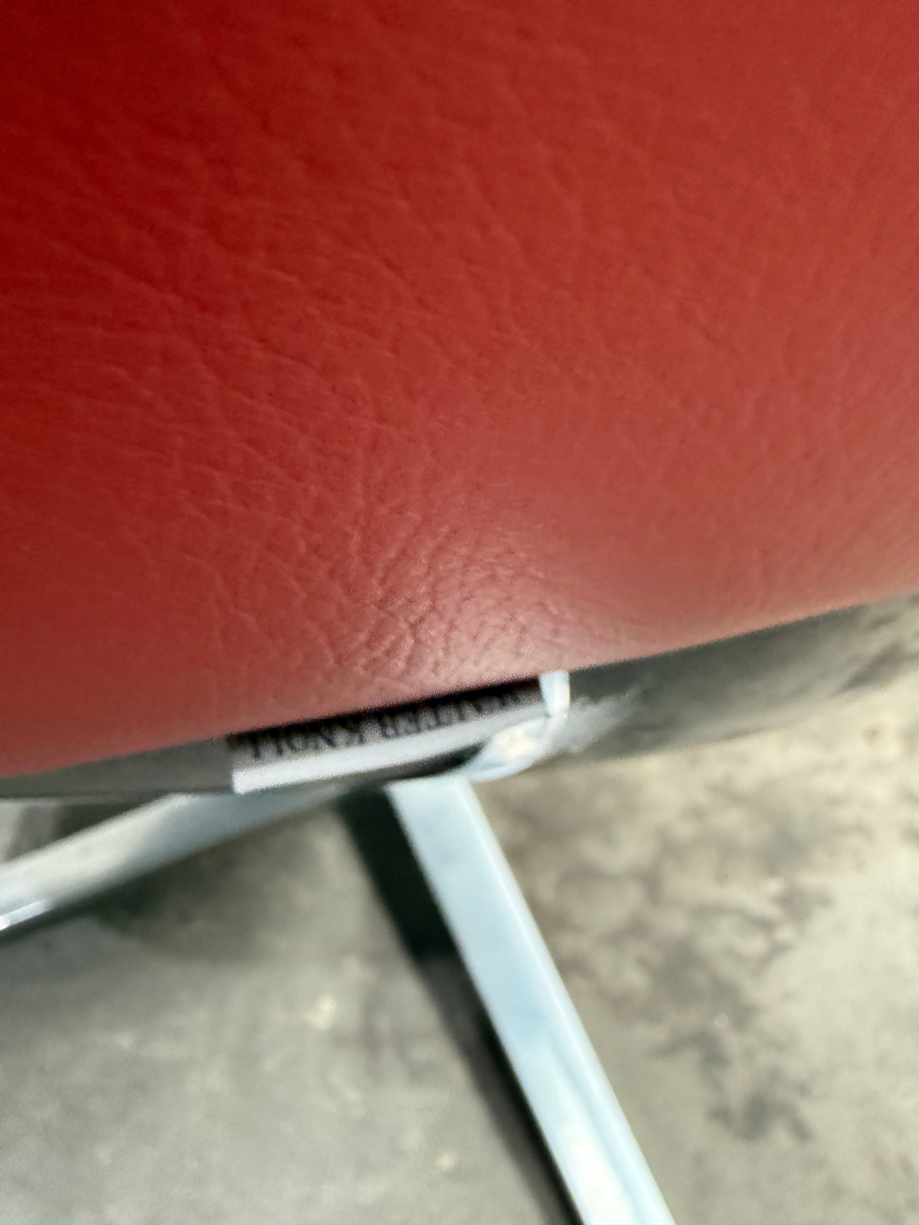 Walter Knoll Turtle Chair – Red Leather