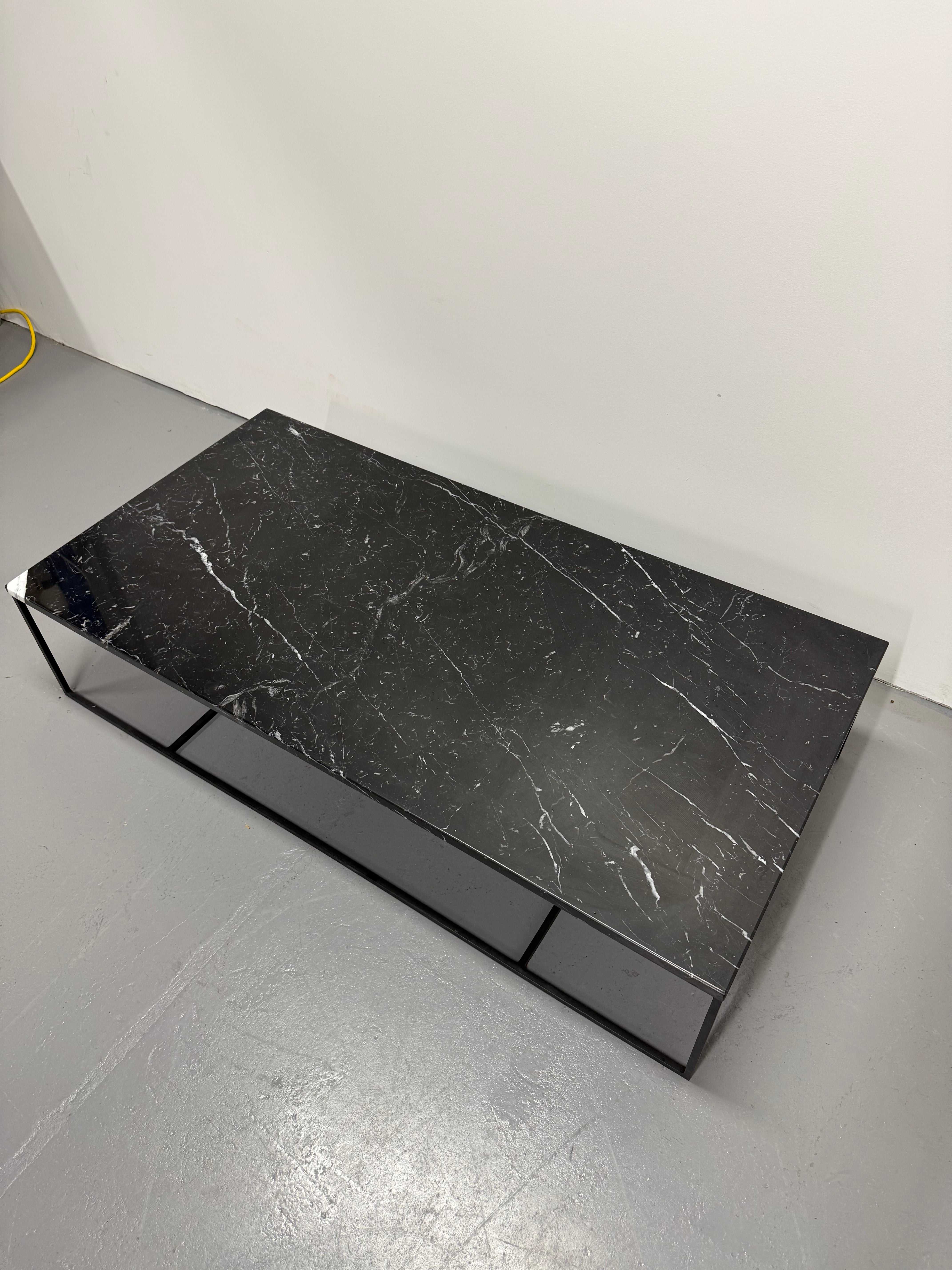 Minotti Calder Coffee Table – Marble Top / Metal Base