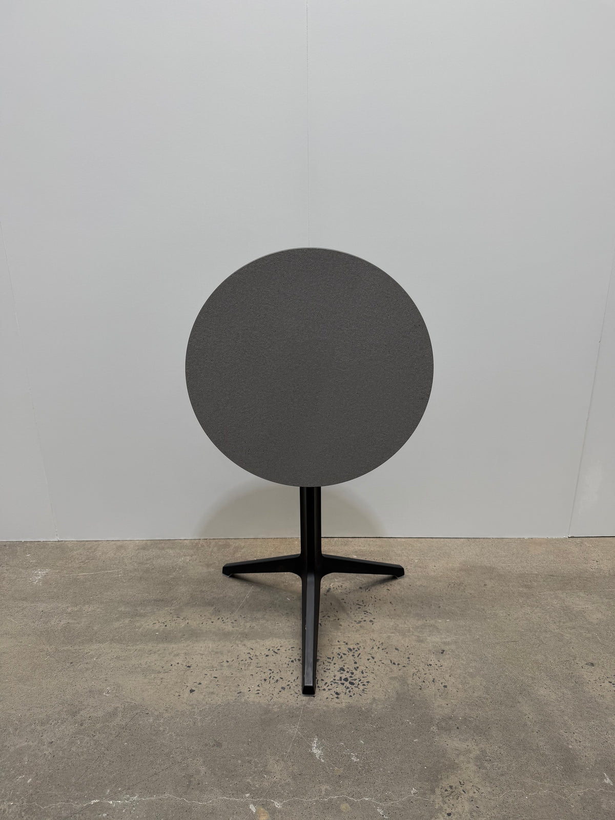 Pedrali Ypsilon 4790T Folding Table – Round Top, Black Three-Leg Base – view 1 – pre-owned