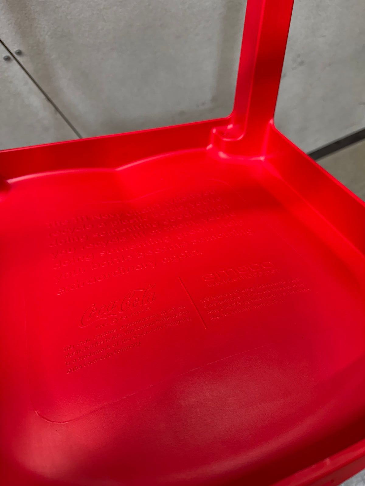 Emeco 111 Navy chair - Red