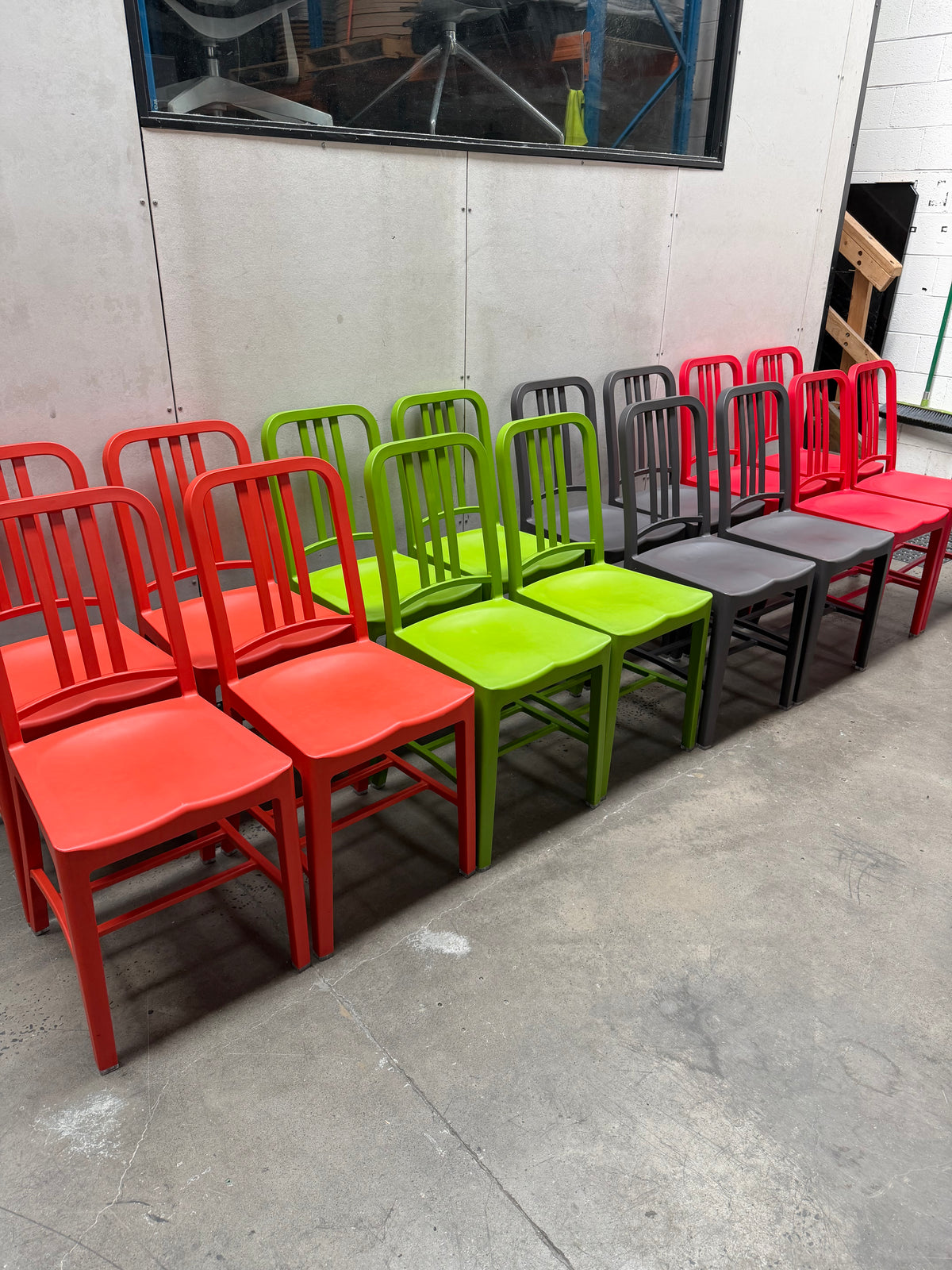 Emeco 111 Navy chair - Red
