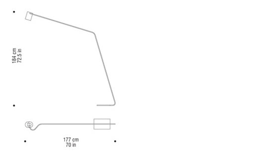 E.T Arc Floor Lamp by Filippo Dell'Orto