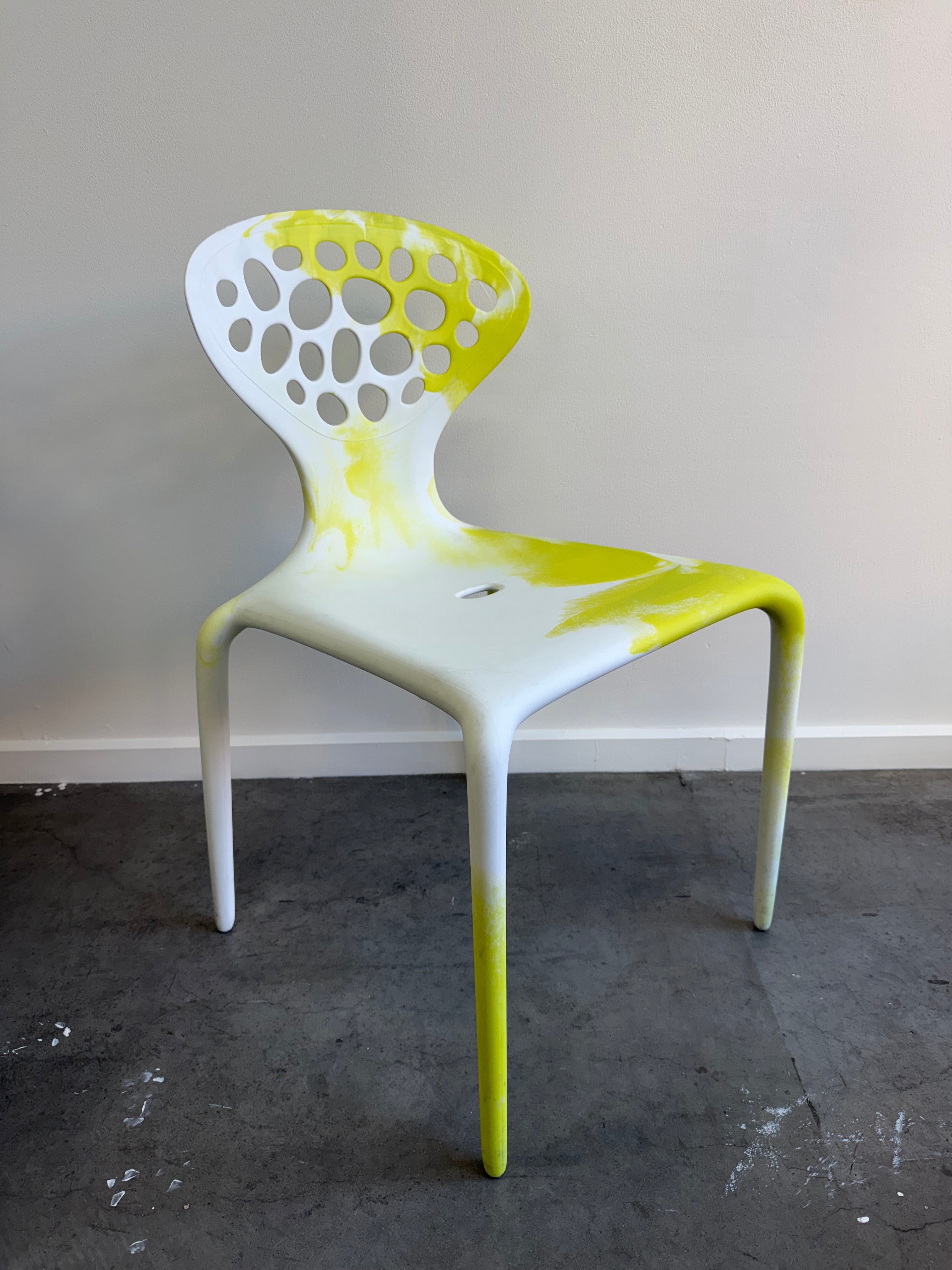 Moroso Supernatural Chair by Ross Lovegrove – Bi-Colour White/Yellow (2005)