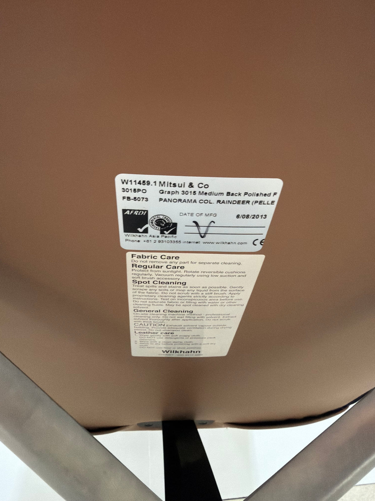 Wilkhahn Graph 301/5 Chair by jehs+laub – Tan Leather, Polished Aluminium – view 7 – pre-owned