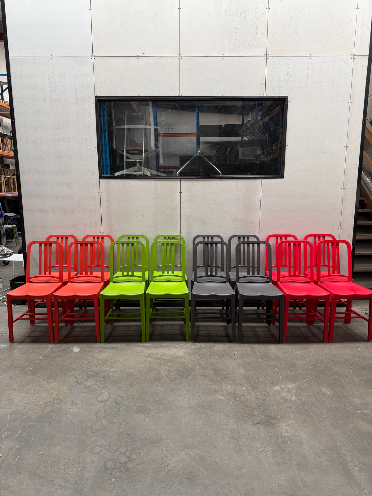 Emeco 111 Navy chair - Red