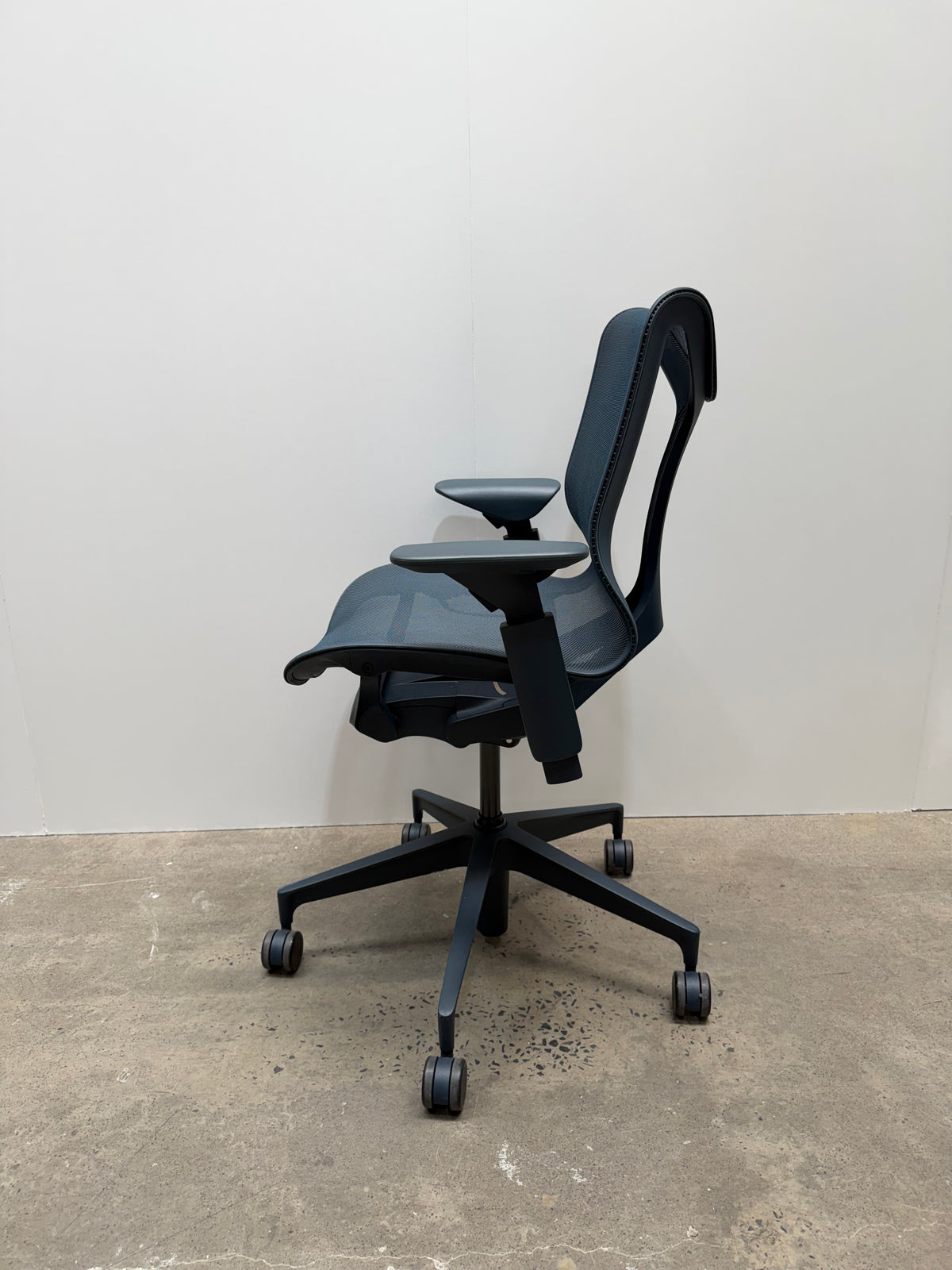 Herman Miller Cosm Chair – Low Back, Nightfall, Height-Adjustable Arms – view 9 – pre-owned
