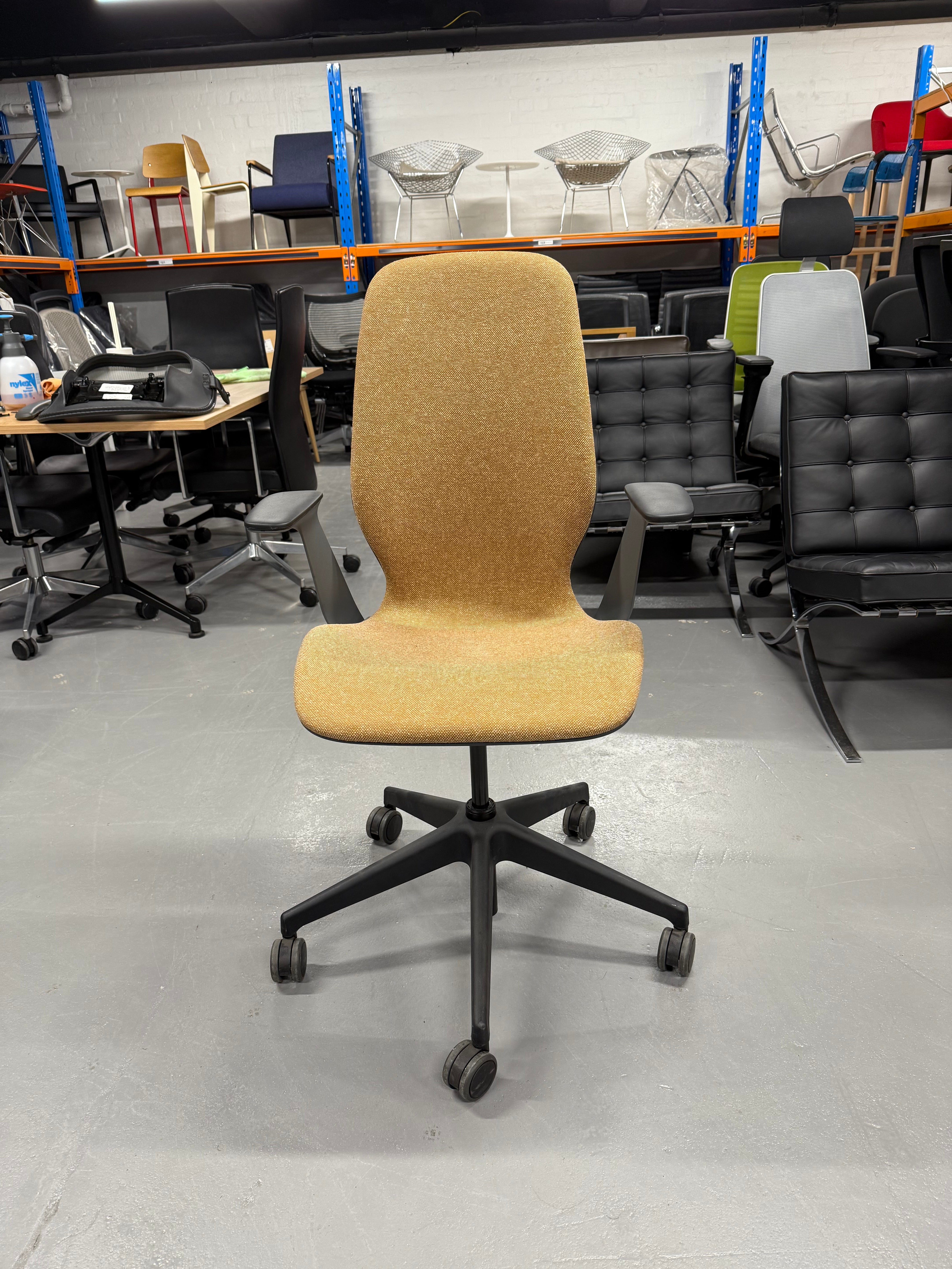 Steelcase SILQ Ergonomic Office Chair – Yellow Fabric