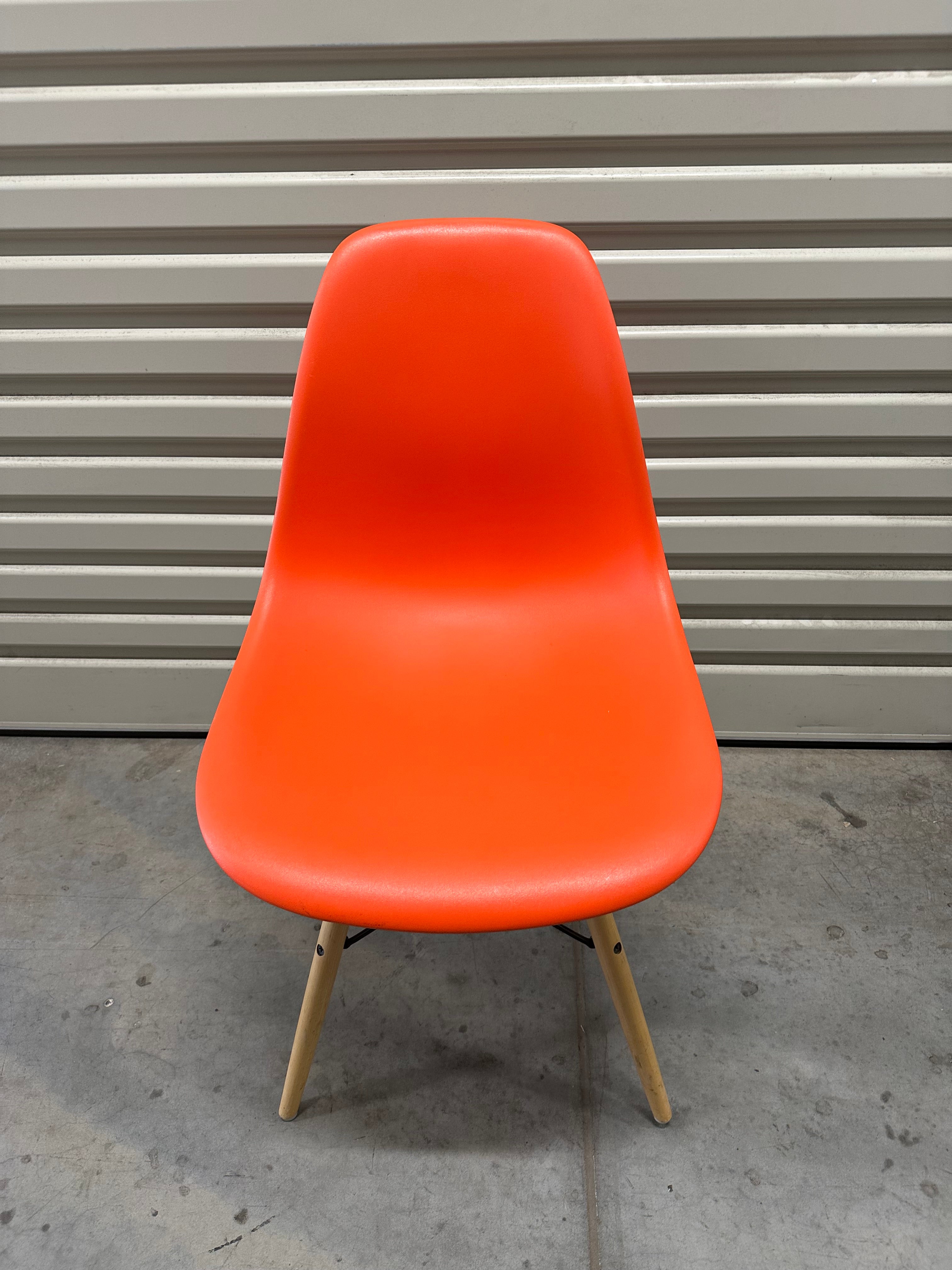 Original Eames Moulded Plastic Side Chair Dowel – Red