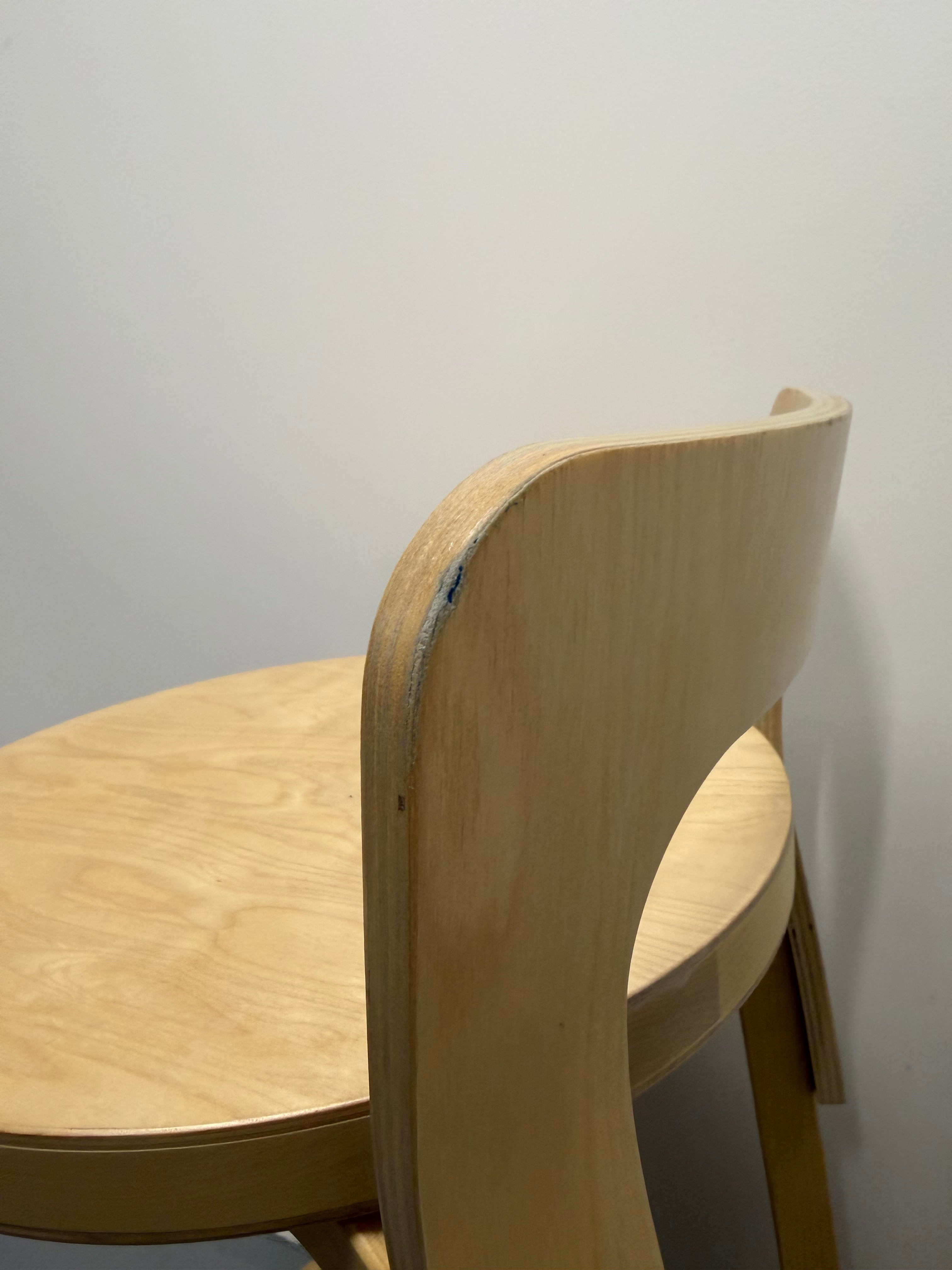 Artek Low Bar Stool K65 by Alvar Aalto – Natural Birch